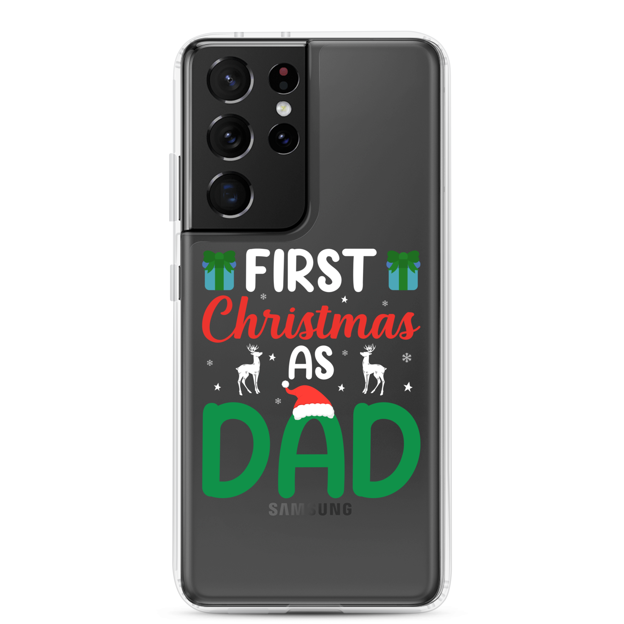 First Christmas As Dad Clear Case for Samsung®