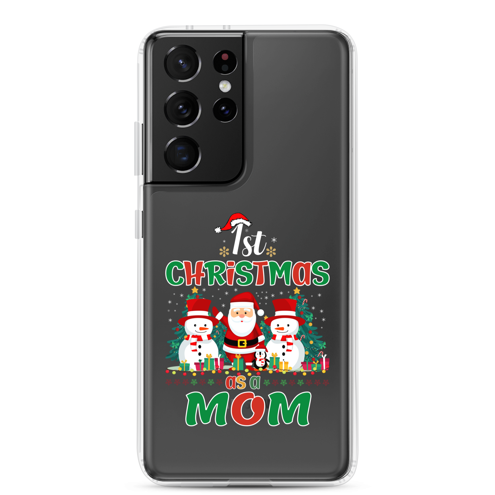 1st Christmas As A Mom Clear Case for Samsung®