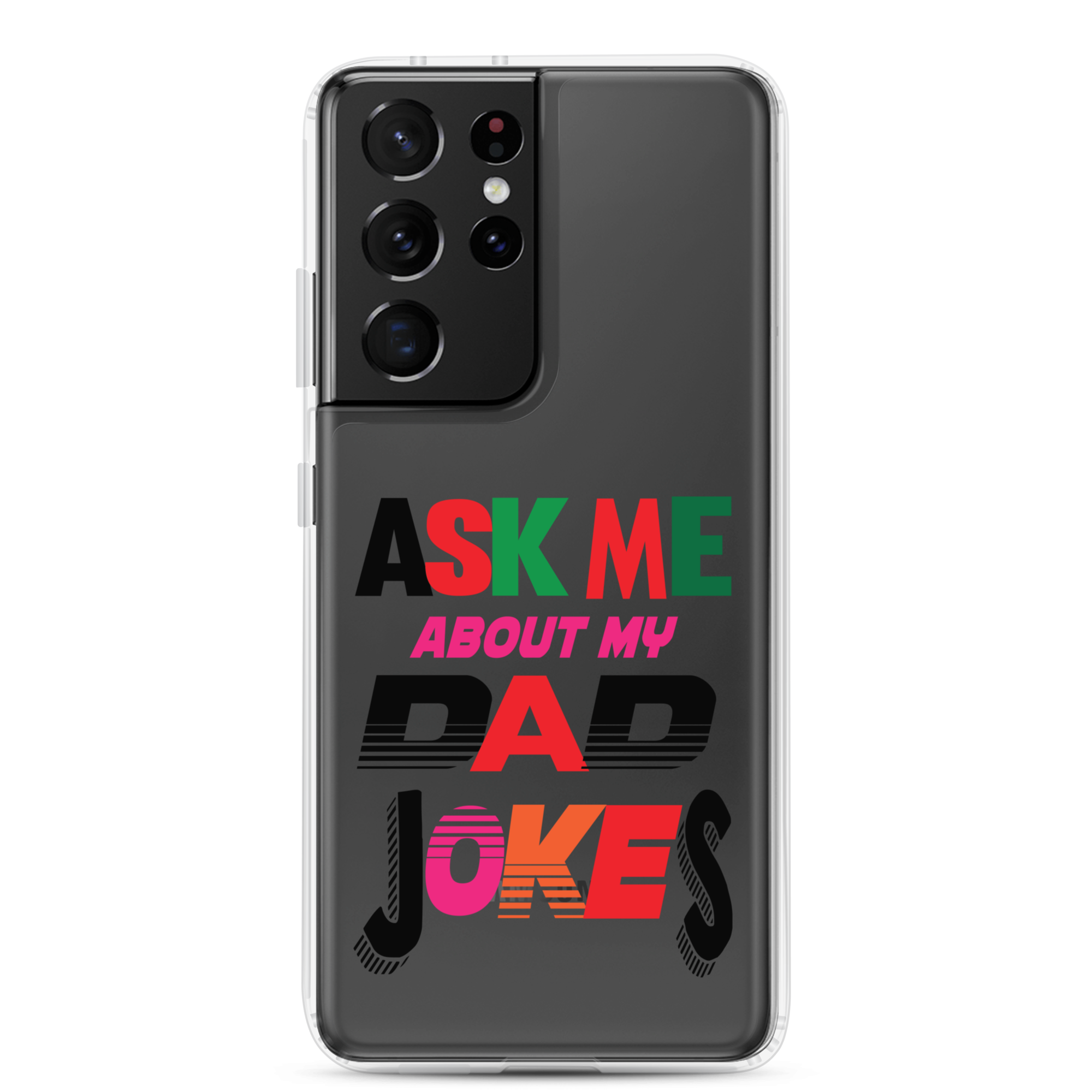 Ask Me About My Dad Jokes Clear Case for Samsung®