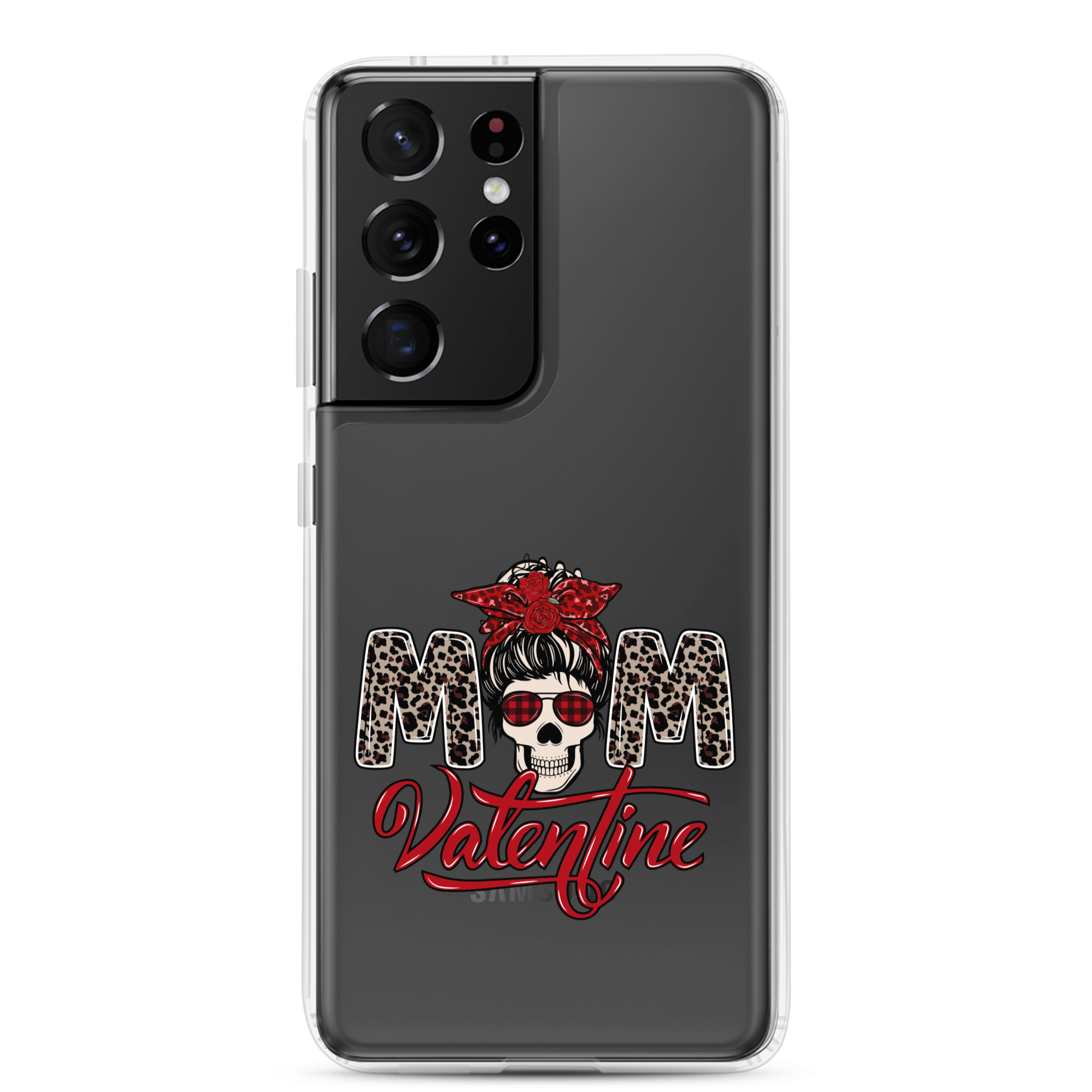 Skull Mom Valentine Clear Case for Samsung®