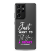 Just Want to Tell You A Secret I'm Pregnant Clear Case for Samsung®