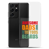 Awesome Dads Tattoos Beards Clear Case for Samsung®