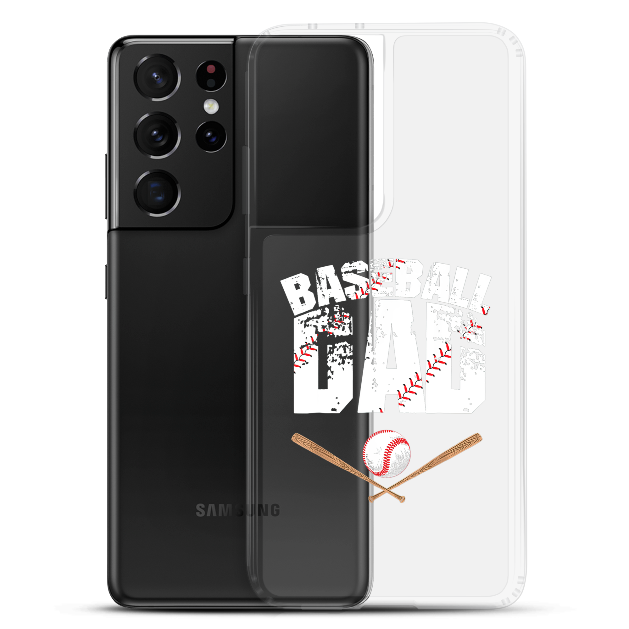 Baseball Dad Clear Case for Samsung®