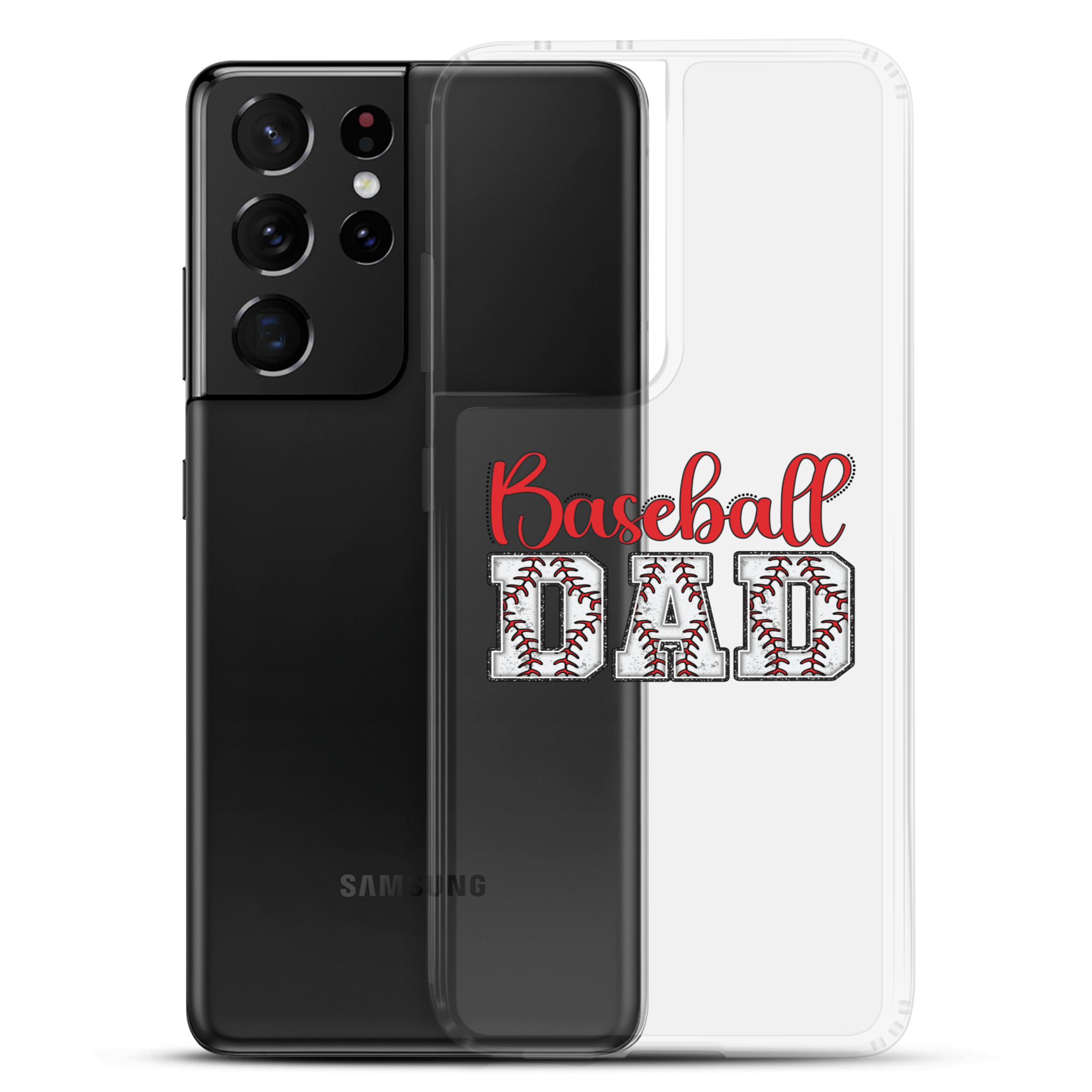 Baseball Dad Clear Case for Samsung®