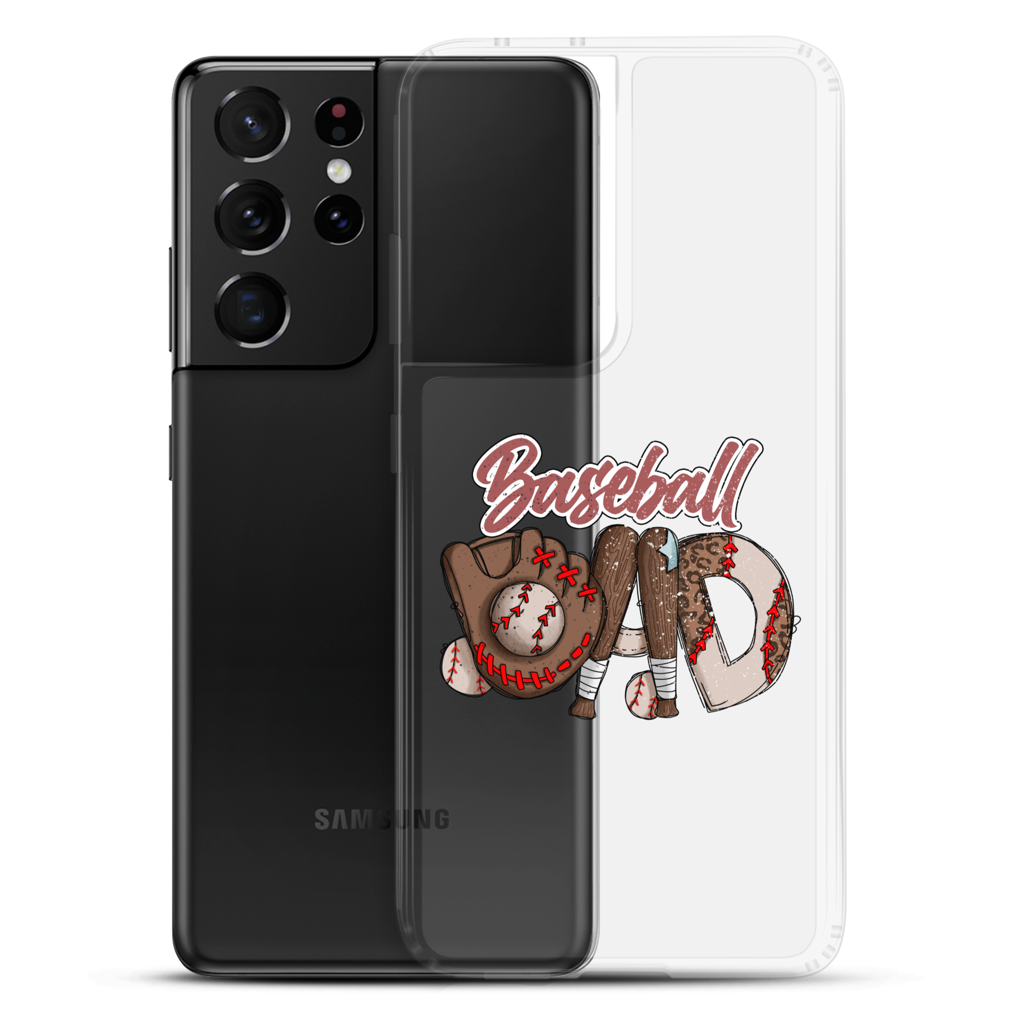 Baseball Dad Clear Case for Samsung®