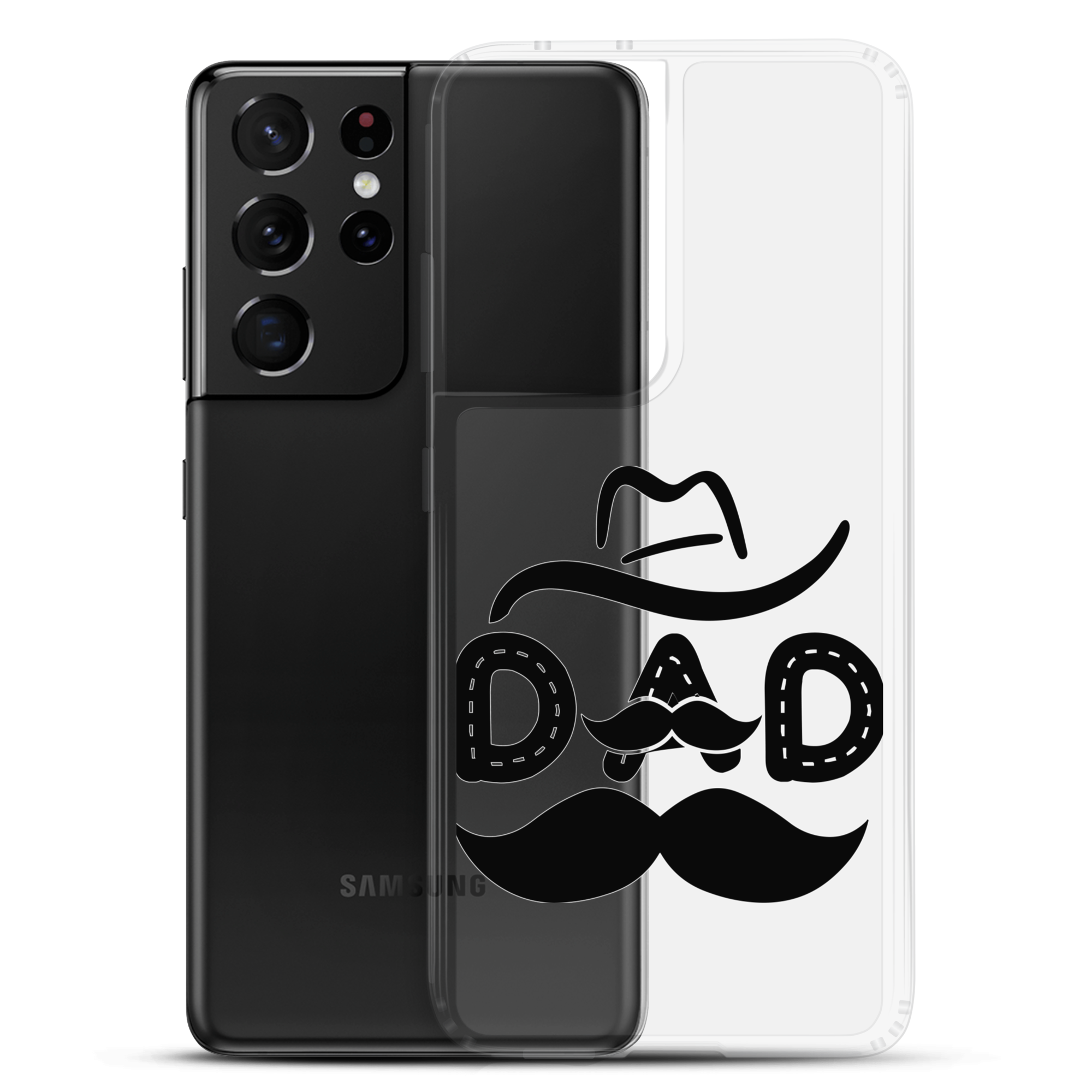 Dad Cowboy Clear Case for Samsung®