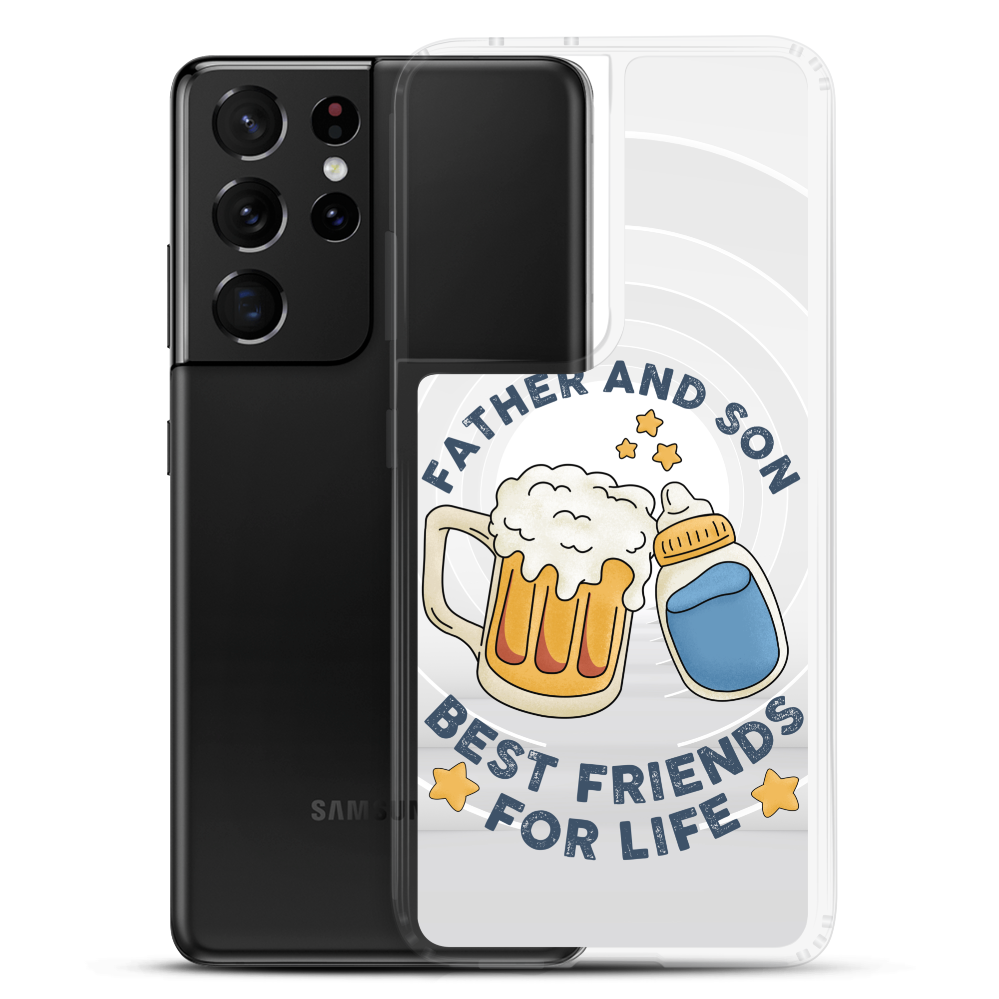 Father And Son Best Friends For Life Clear Case for Samsung®