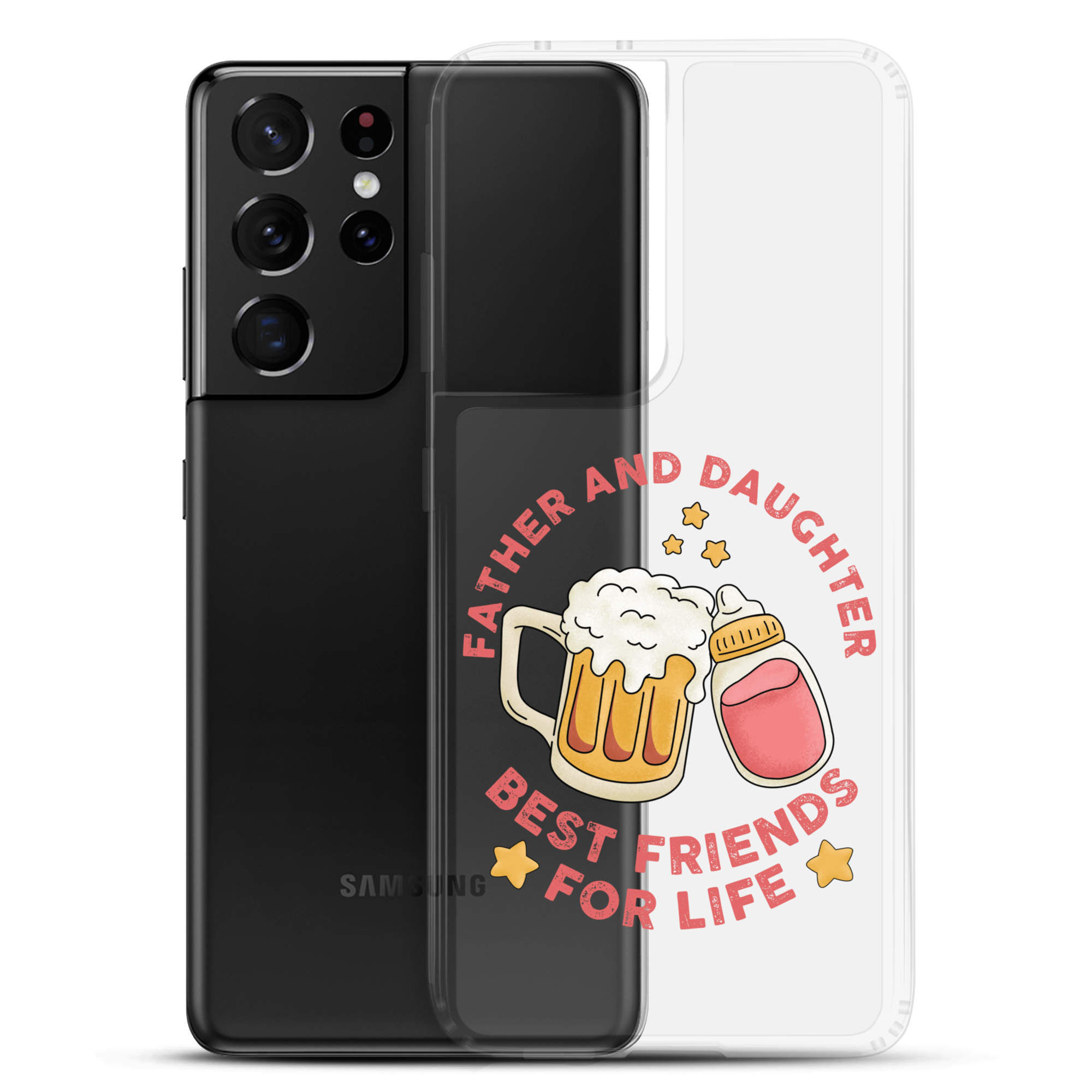 Father And Daughter Best Friends For Life Clear Case for Samsung®