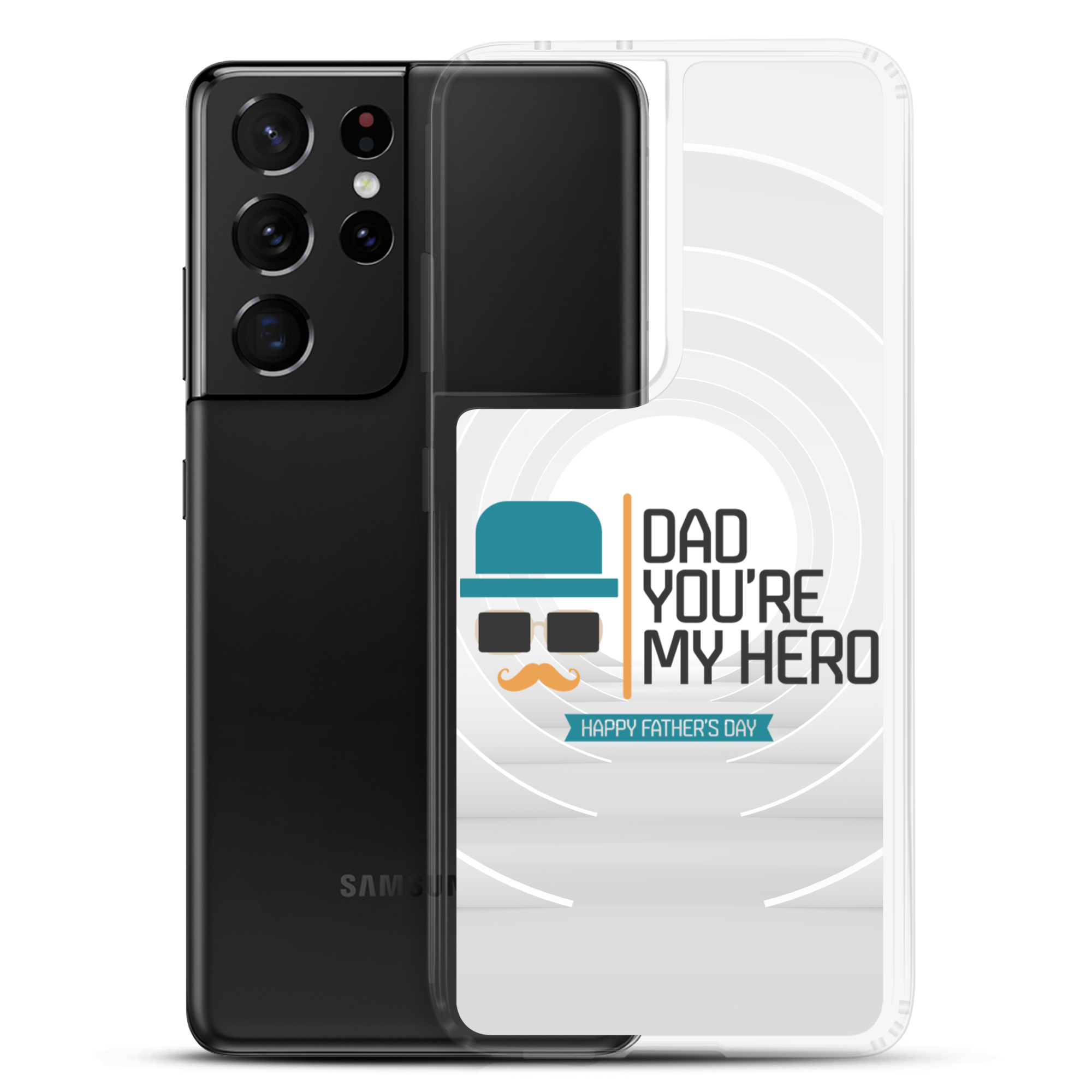 Dad You're My Hero Happy Father's Day Clear Case for Samsung®