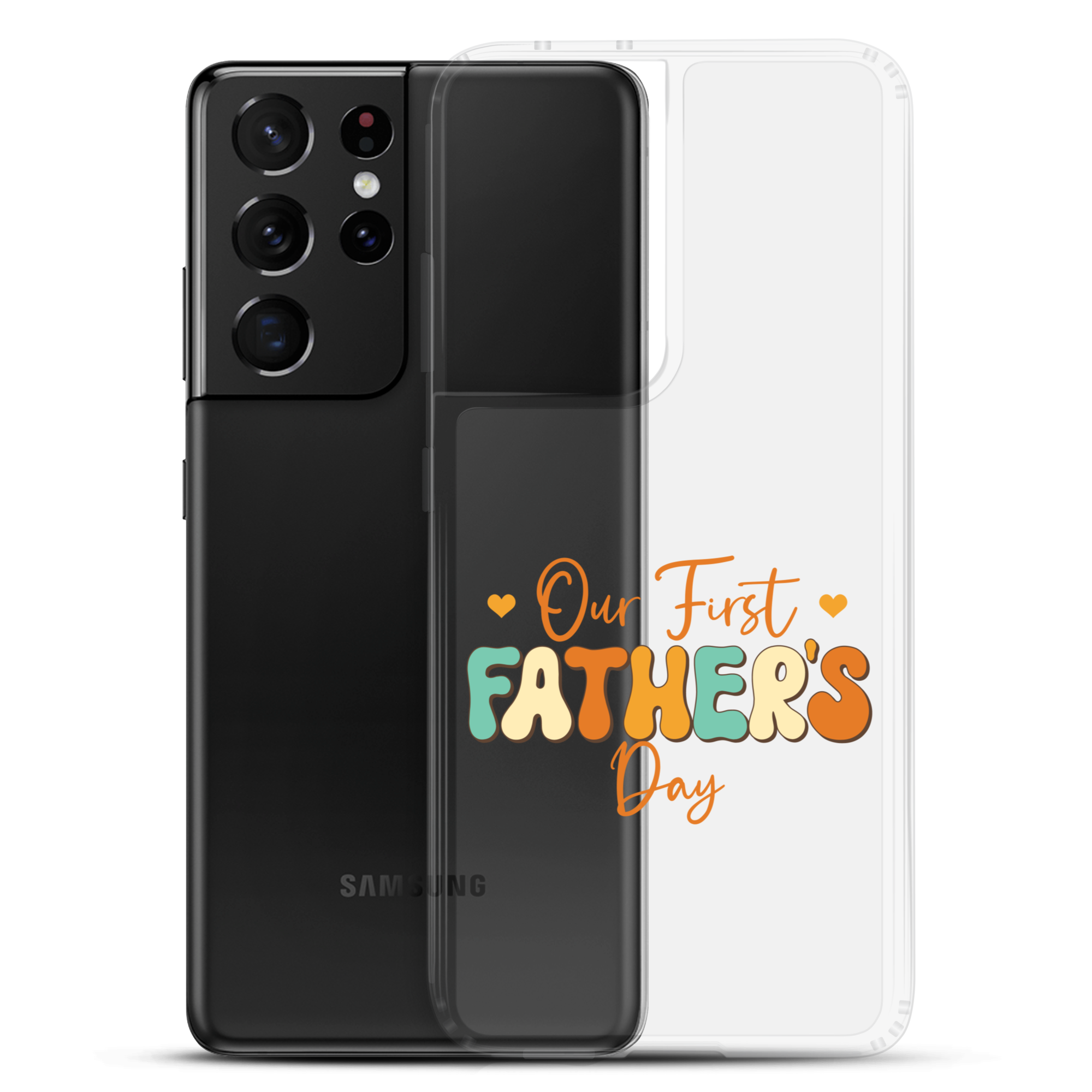 Our First Father's Day Clear Case for Samsung®