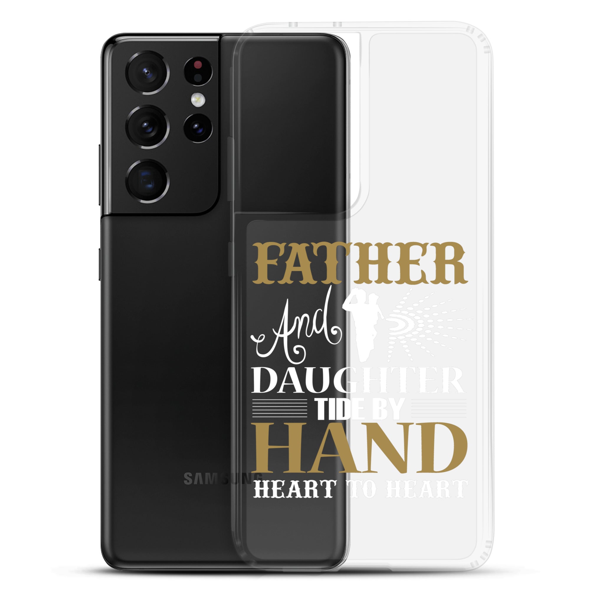 Father And Daughter Tide By Hand Heart To Heart Clear Case for Samsung®