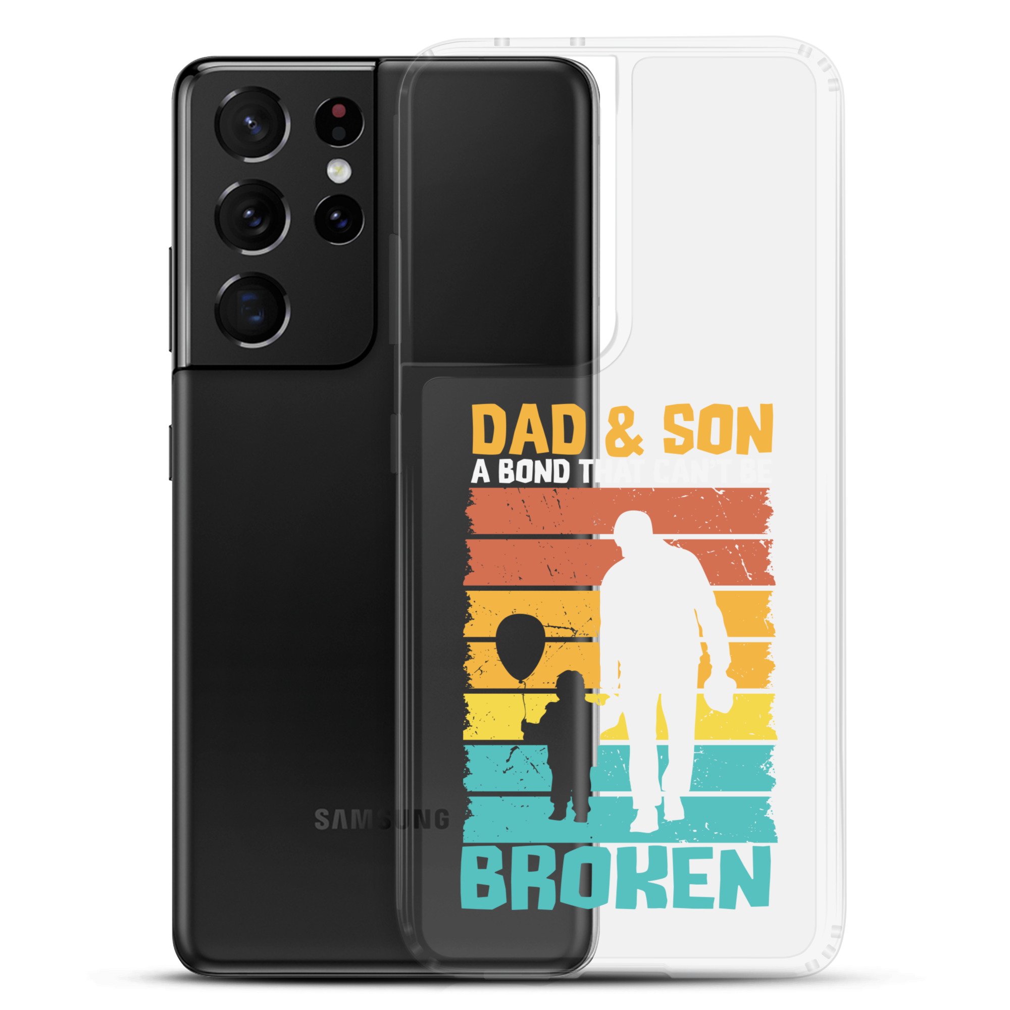 Dad And Son A Bond that can't Be Broken Clear Case for Samsung®