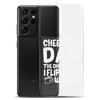 Cheer Dad Th Only Thing I Flip Is My Wallet Clear Case for Samsung®