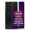 Dad Best Number 1 The Man The Myth The Legend Clear Case for Samsung®