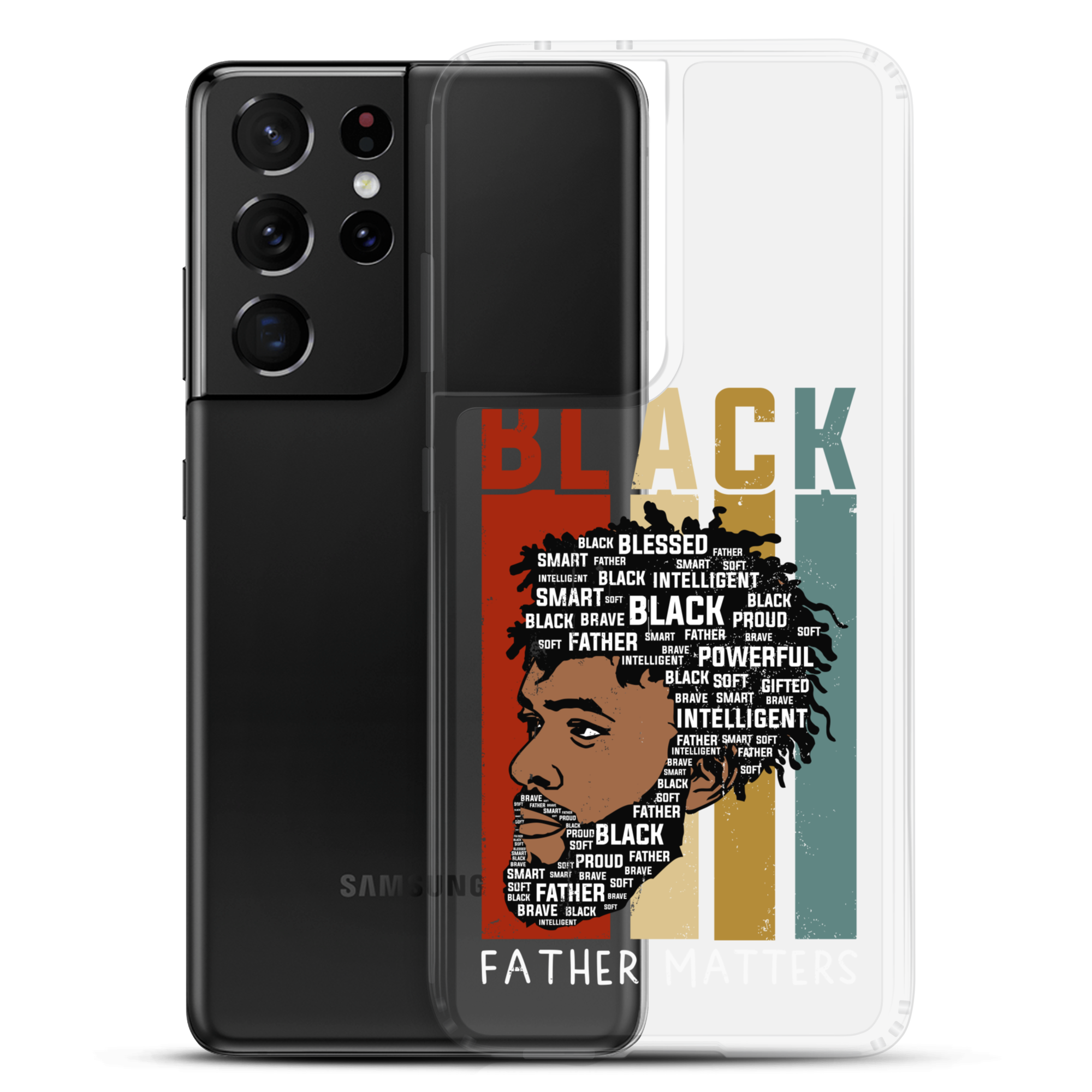 Black Father Matters Clear Case for Samsung®