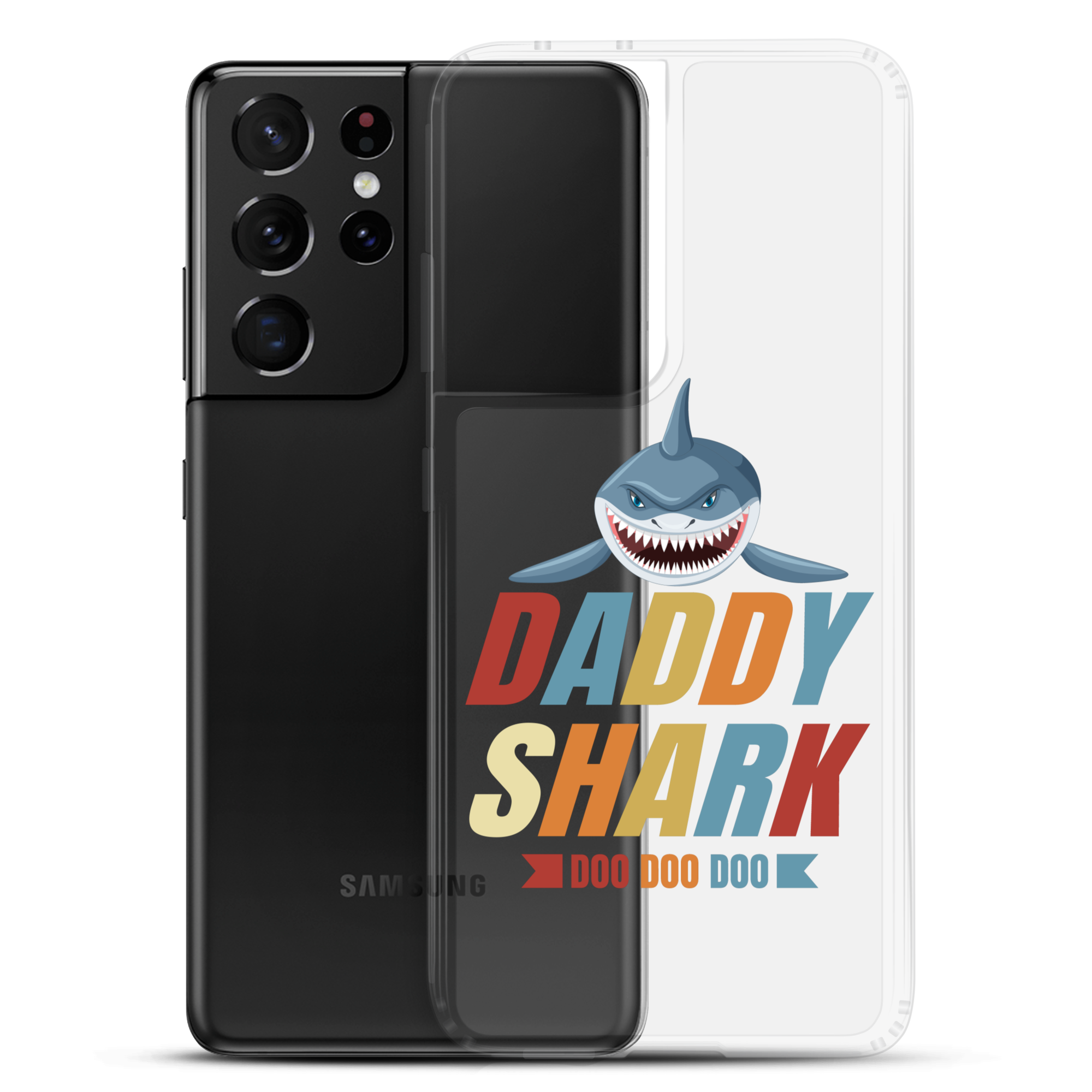 Daddy Shark Doo Doo Doo Clear Case for Samsung®