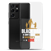 Black Dad A Son's First Hero A Daughter's First Love Clear Case for Samsung®