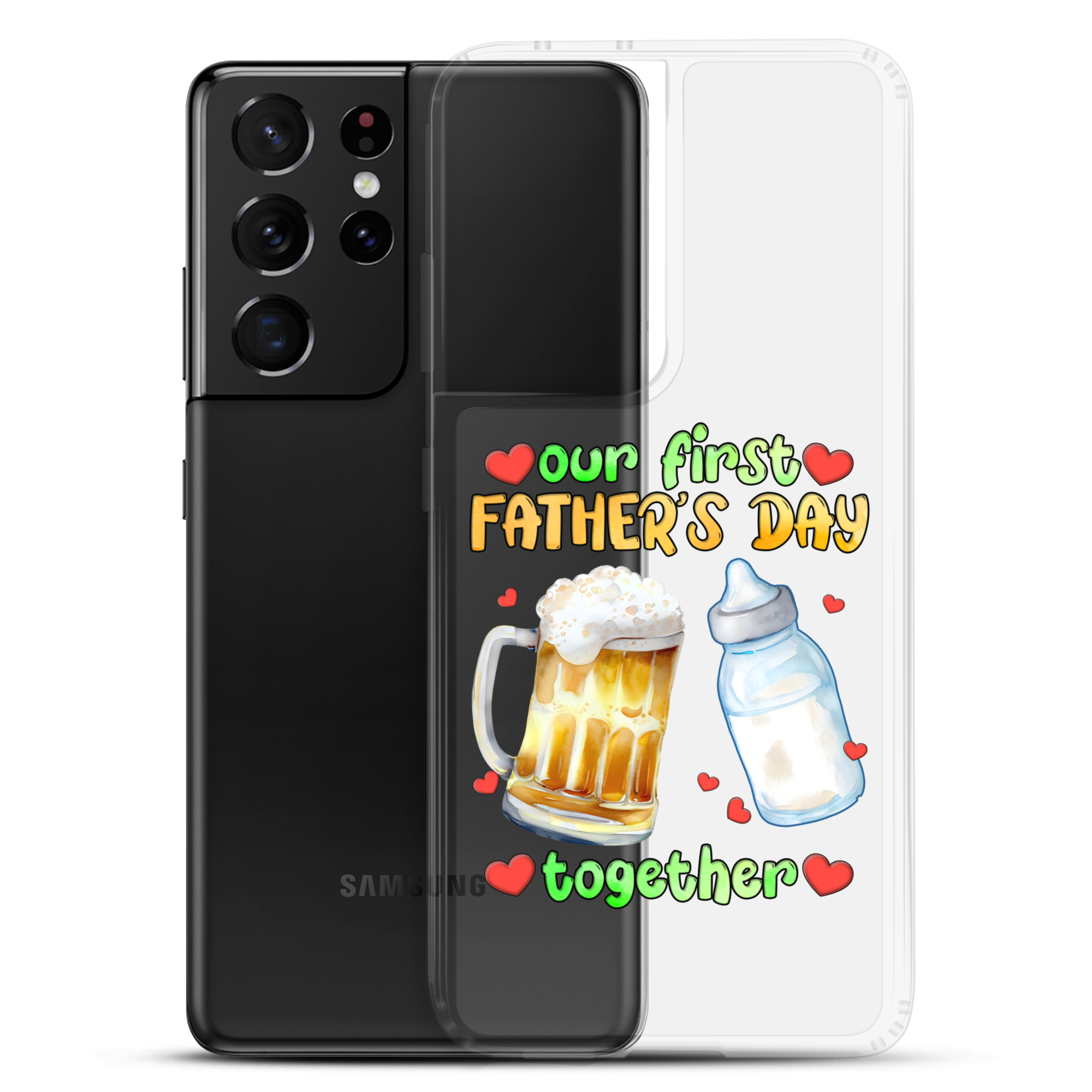 Our First Father's Day Together Clear Case for Samsung®