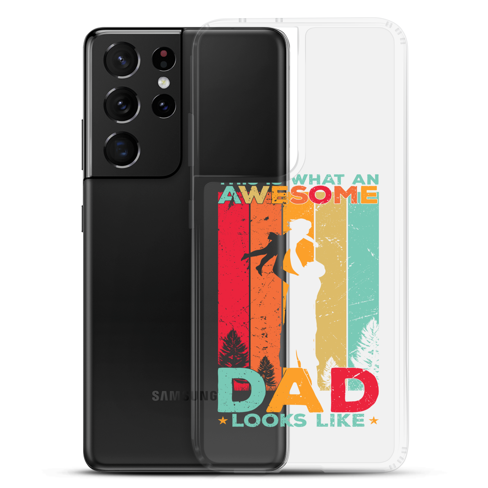 This What An Awesome Dad Looks Like Clear Case for Samsung®