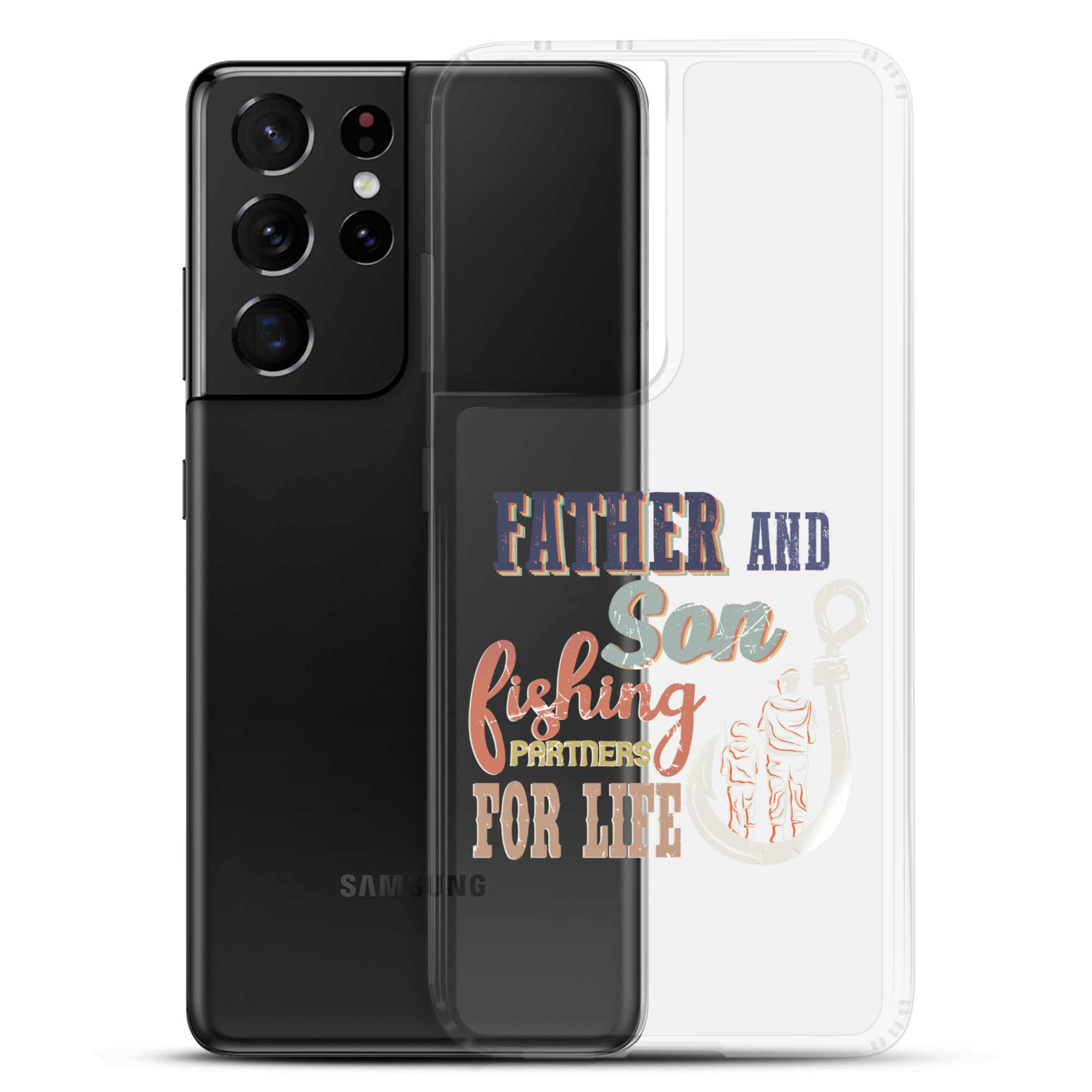 Father And Son Fishing Partners For Life Clear Case for Samsung®