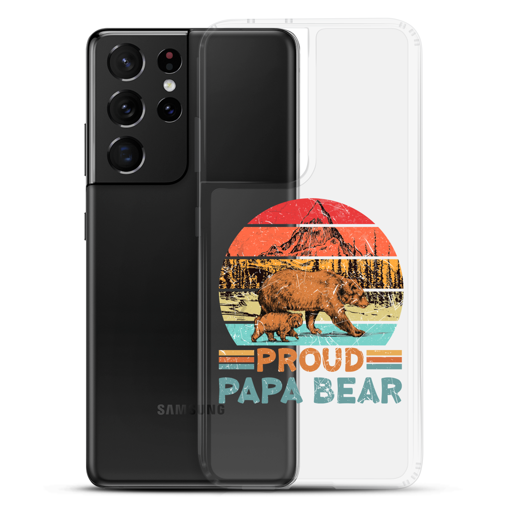 Proud Papa Bear Clear Case for Samsung®