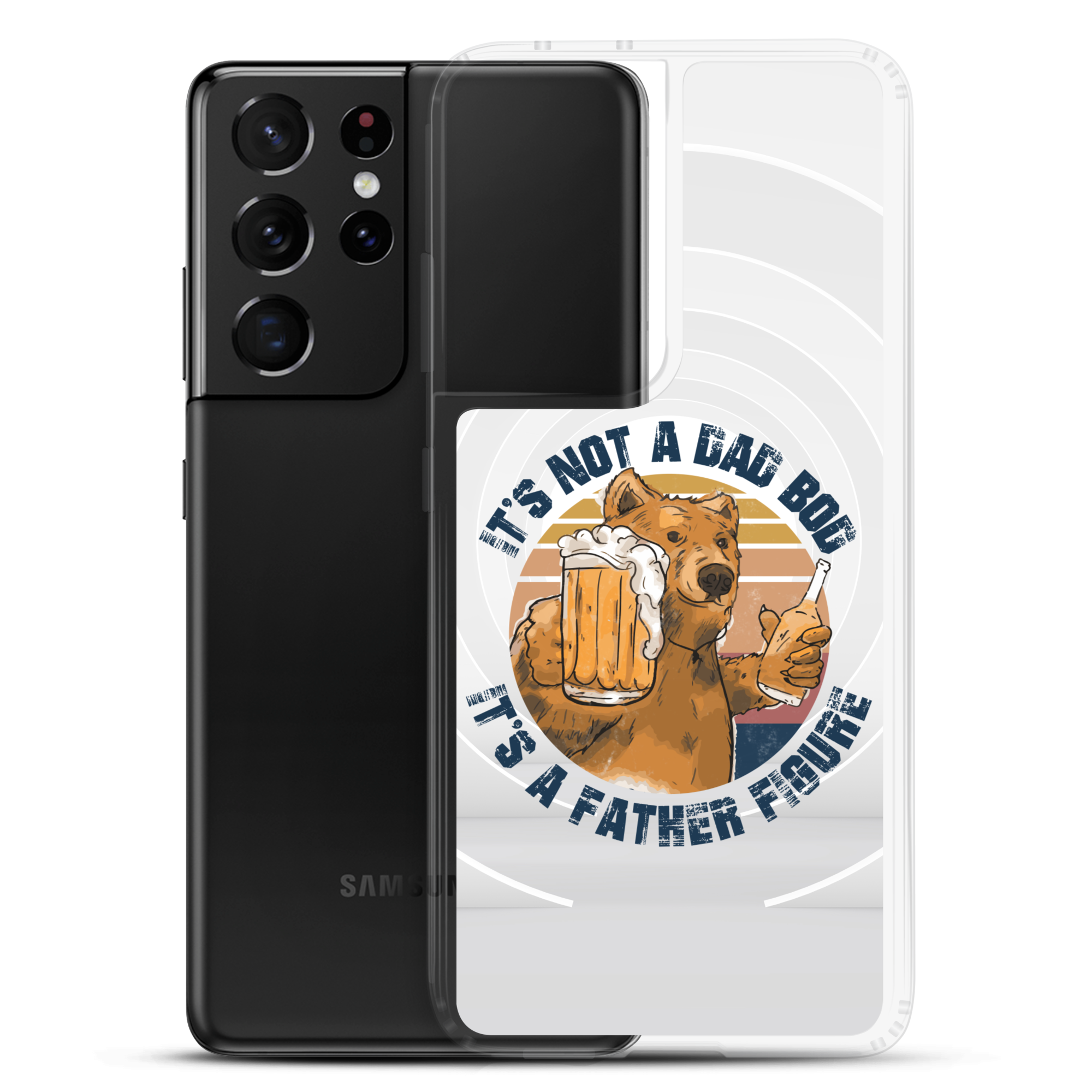 It's Not A Bod Dad It's A Father Figure Clear Case for Samsung®