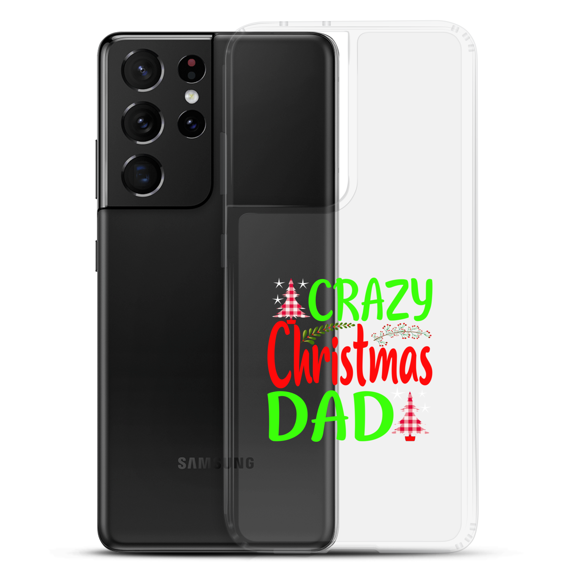 Crazy Christmas Dad Clear Case for Samsung®