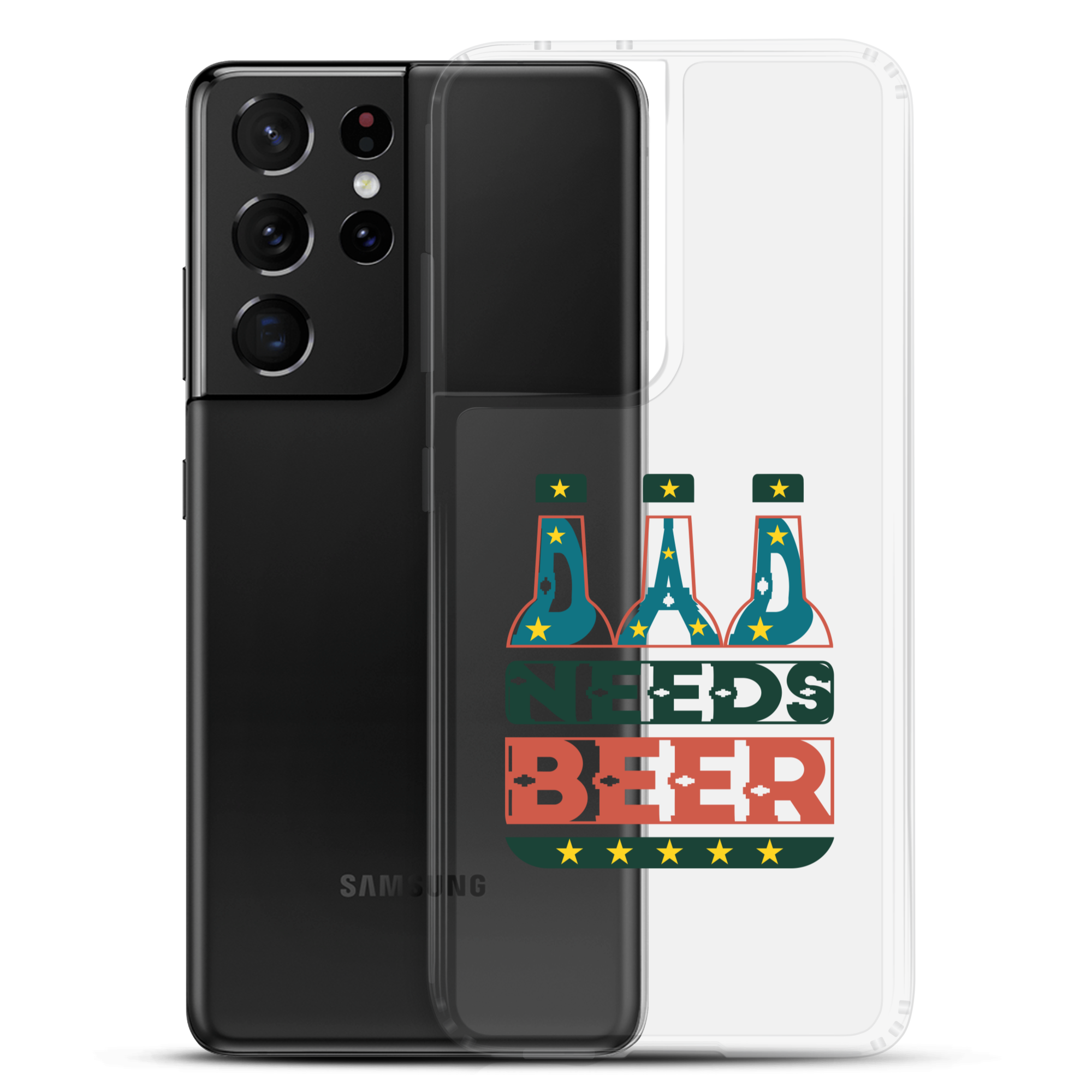 Dad Needs Beer Clear Case for Samsung®