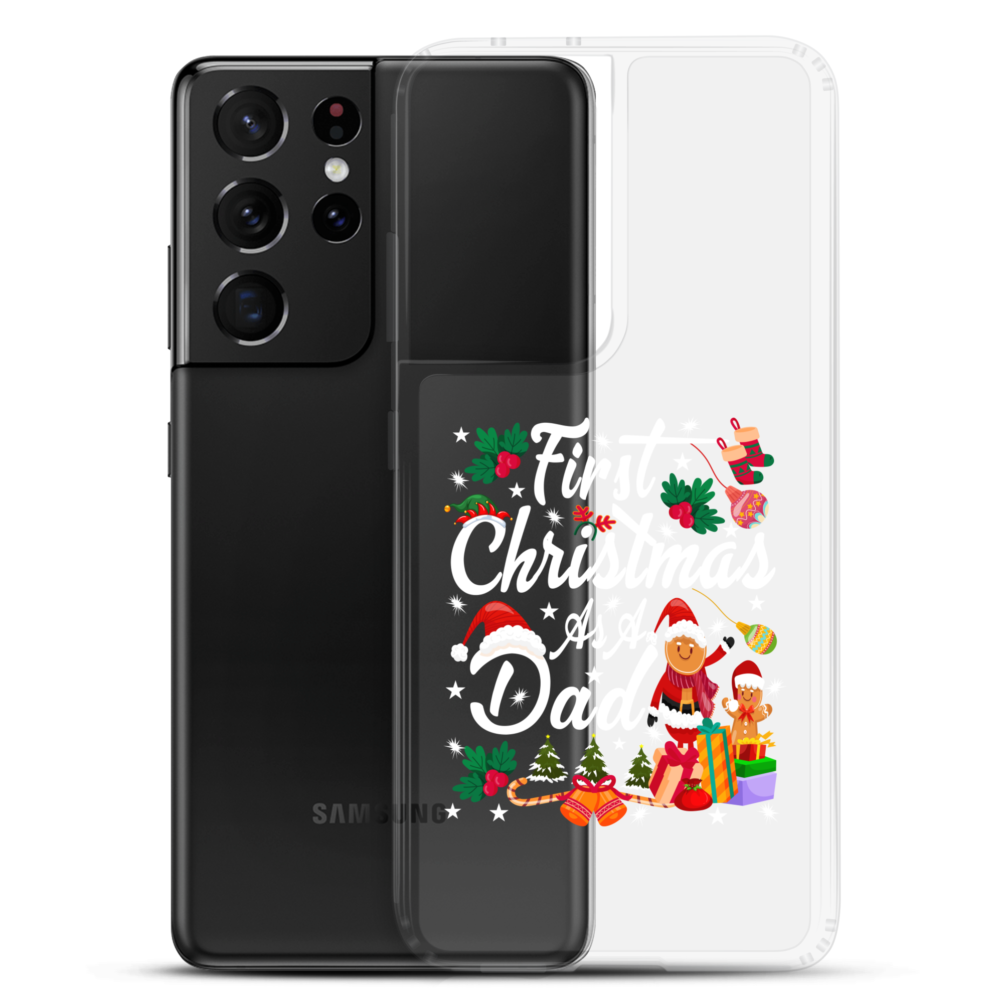 First Christmas As A Dad Clear Case for Samsung®