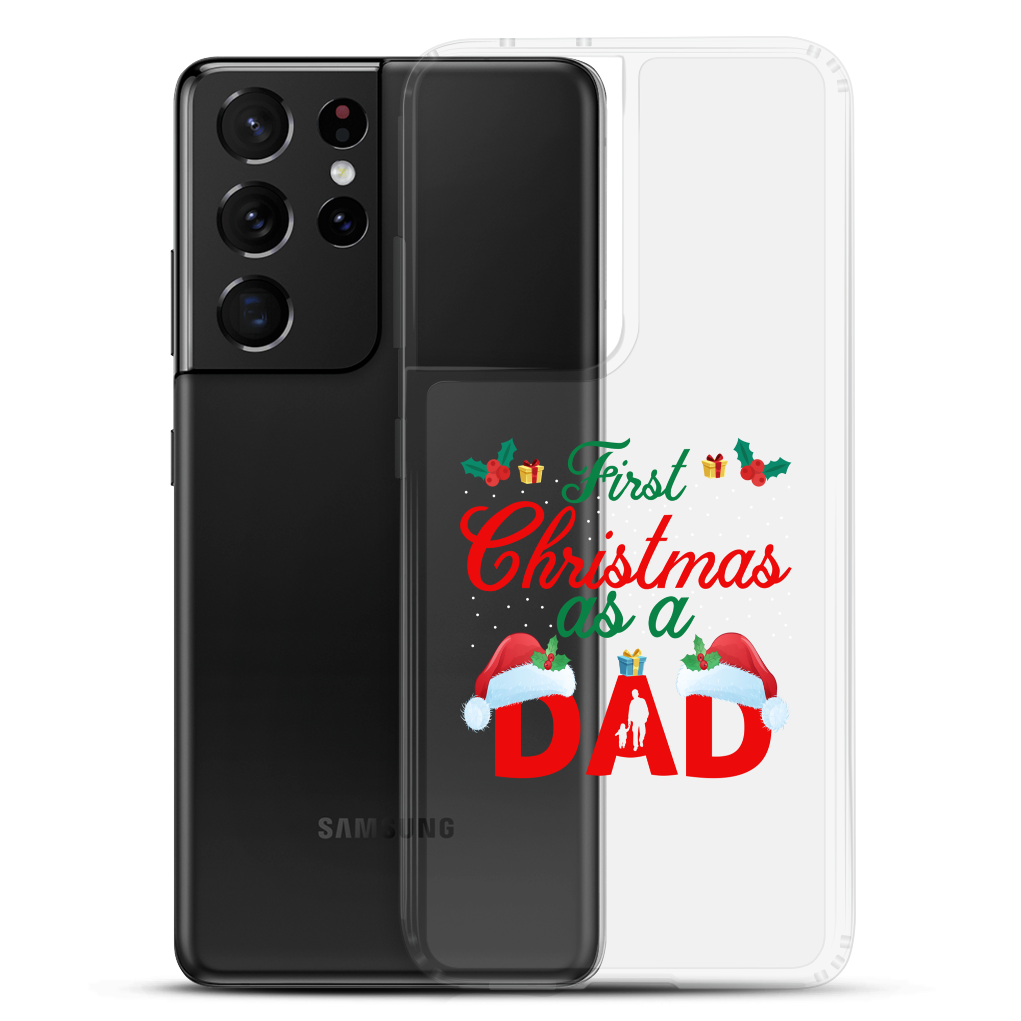 First Christmas As A Dad Clear Case for Samsung®