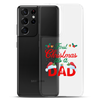 First Christmas As A Dad Clear Case for Samsung®