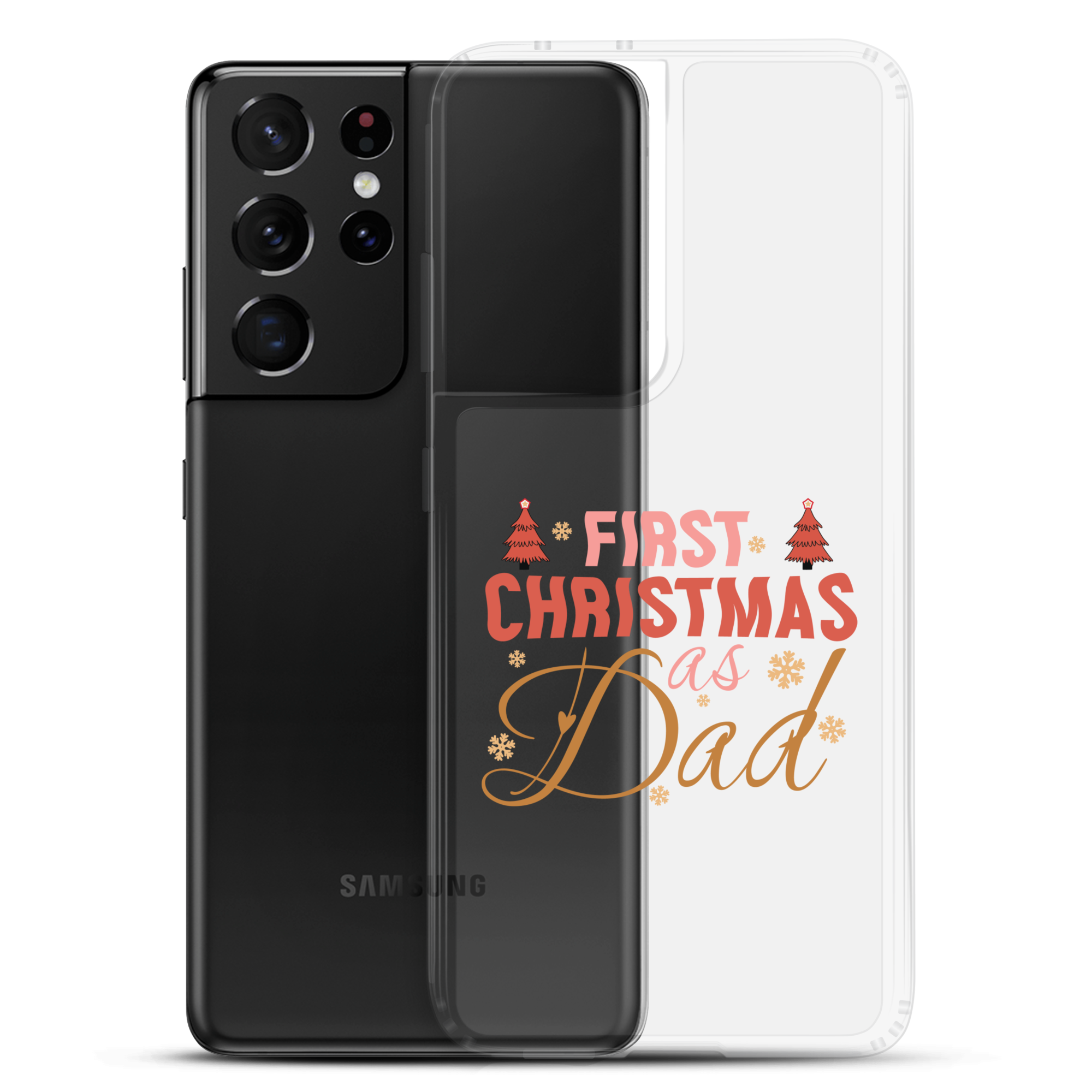 First Christmas As Dad Clear Case for Samsung®