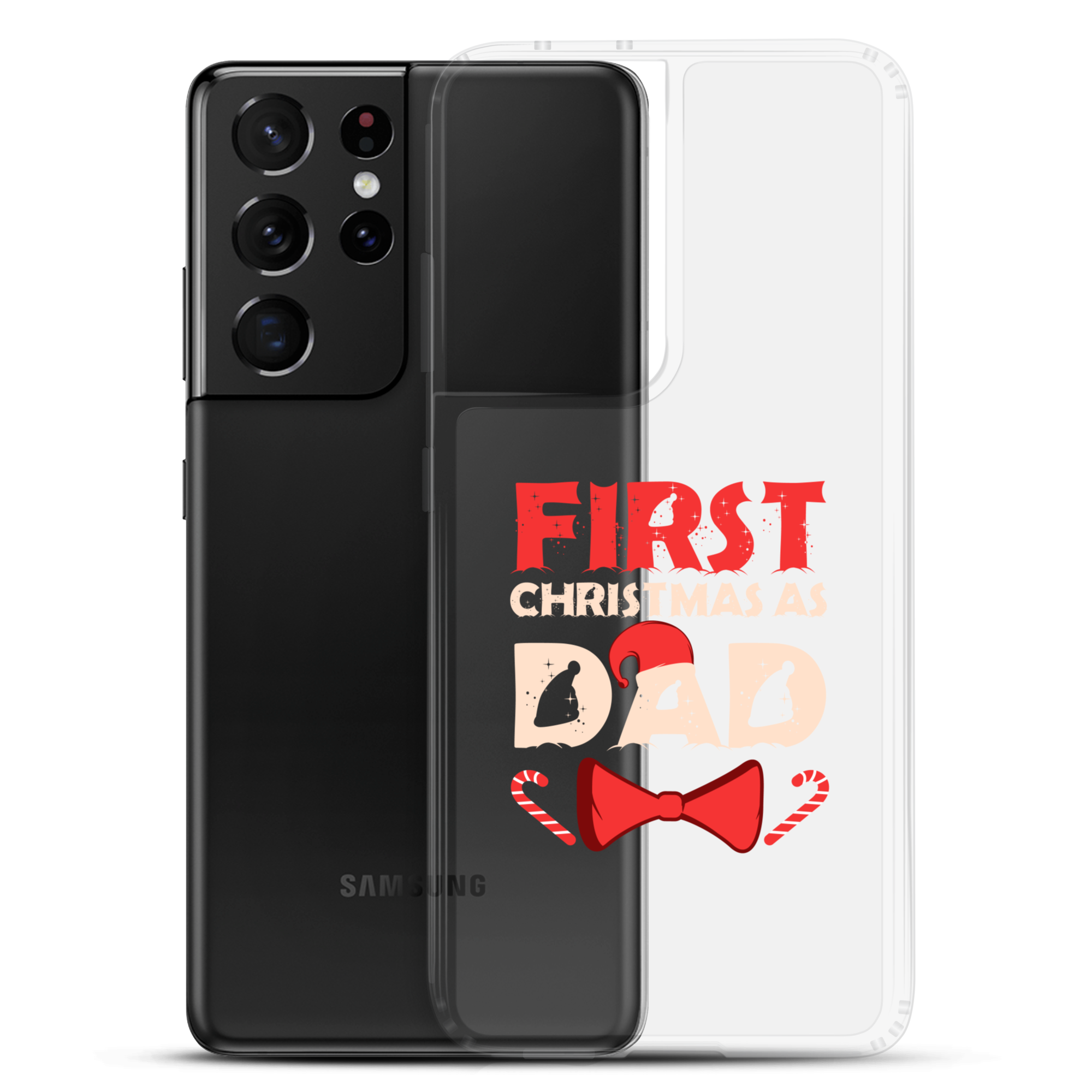 First Christmas As Dad Clear Case for Samsung®