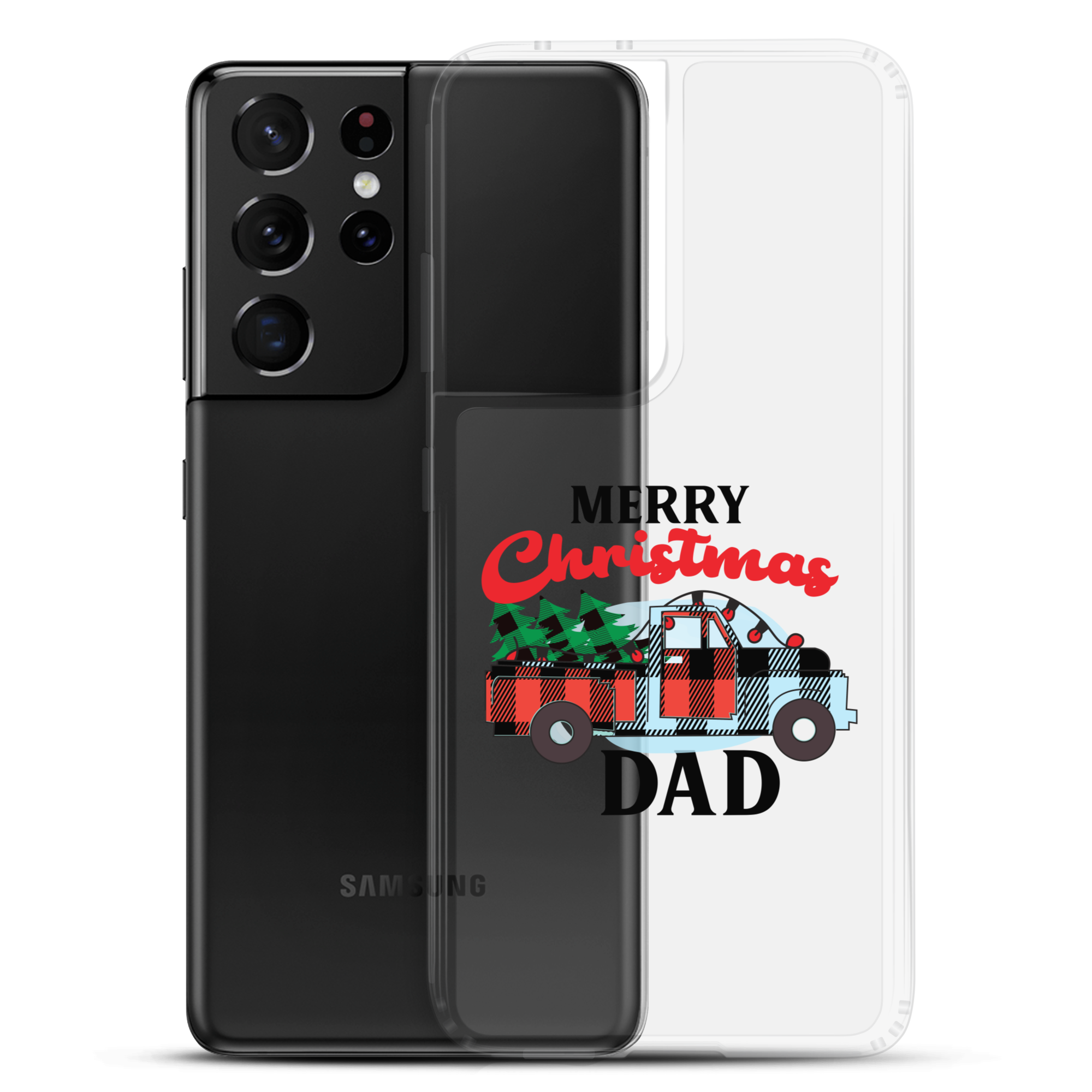 First Christmas As Dad Clear Case for Samsung®