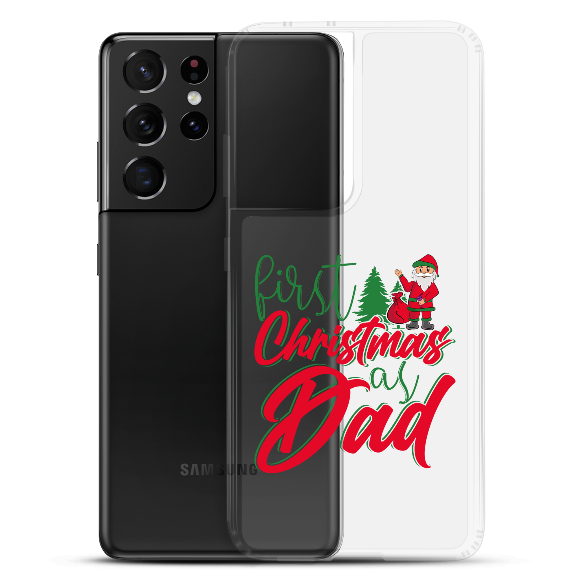 First Christmas As Dad Clear Case for Samsung®