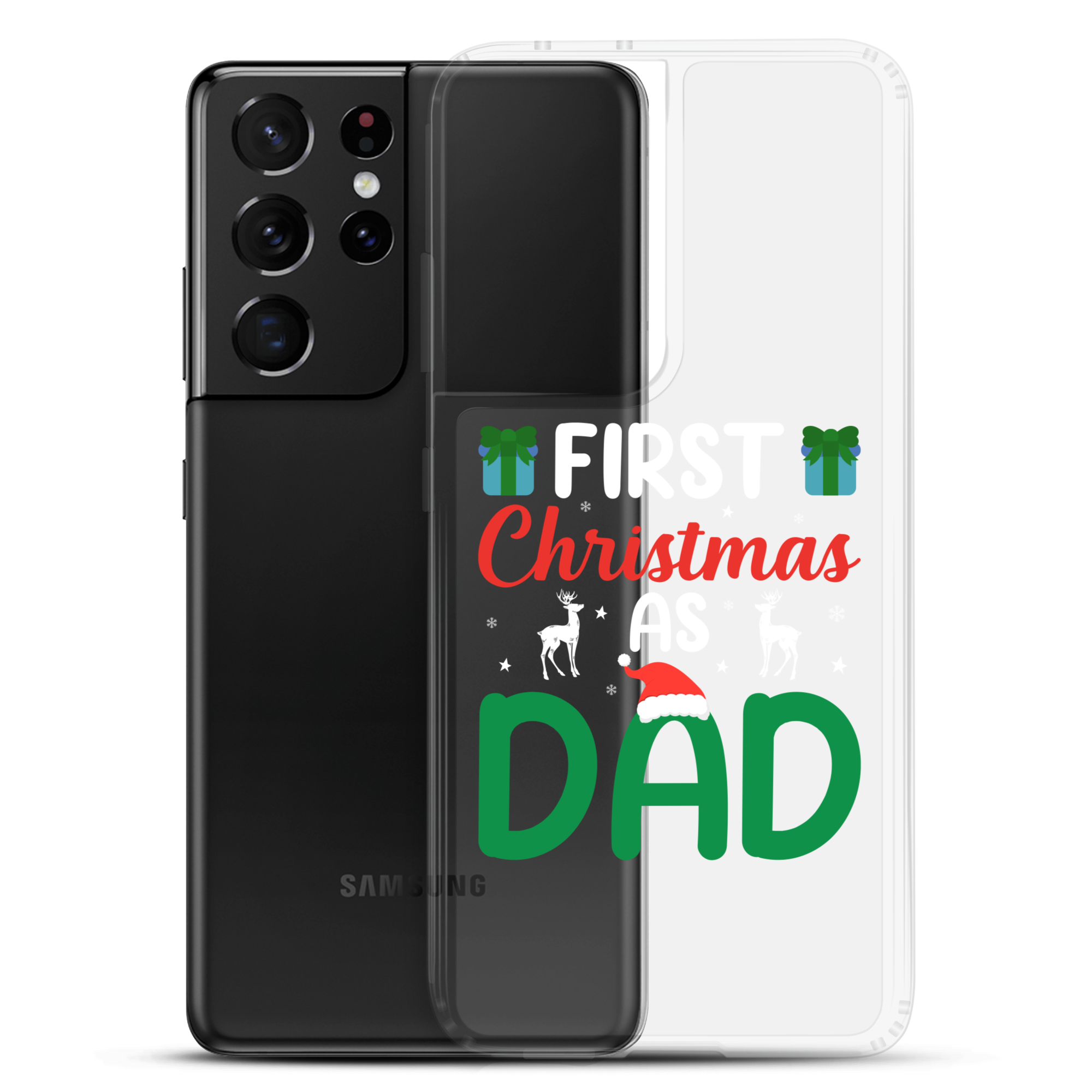 First Christmas As Dad Clear Case for Samsung®