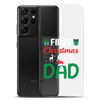 First Christmas As Dad Clear Case for Samsung®