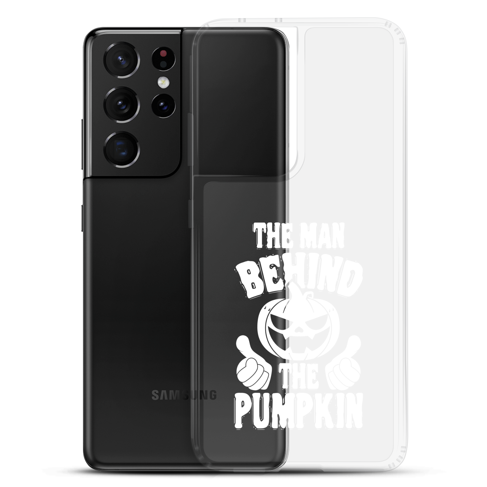 The Man Behind The Pumpkin Clear Case for Samsung®