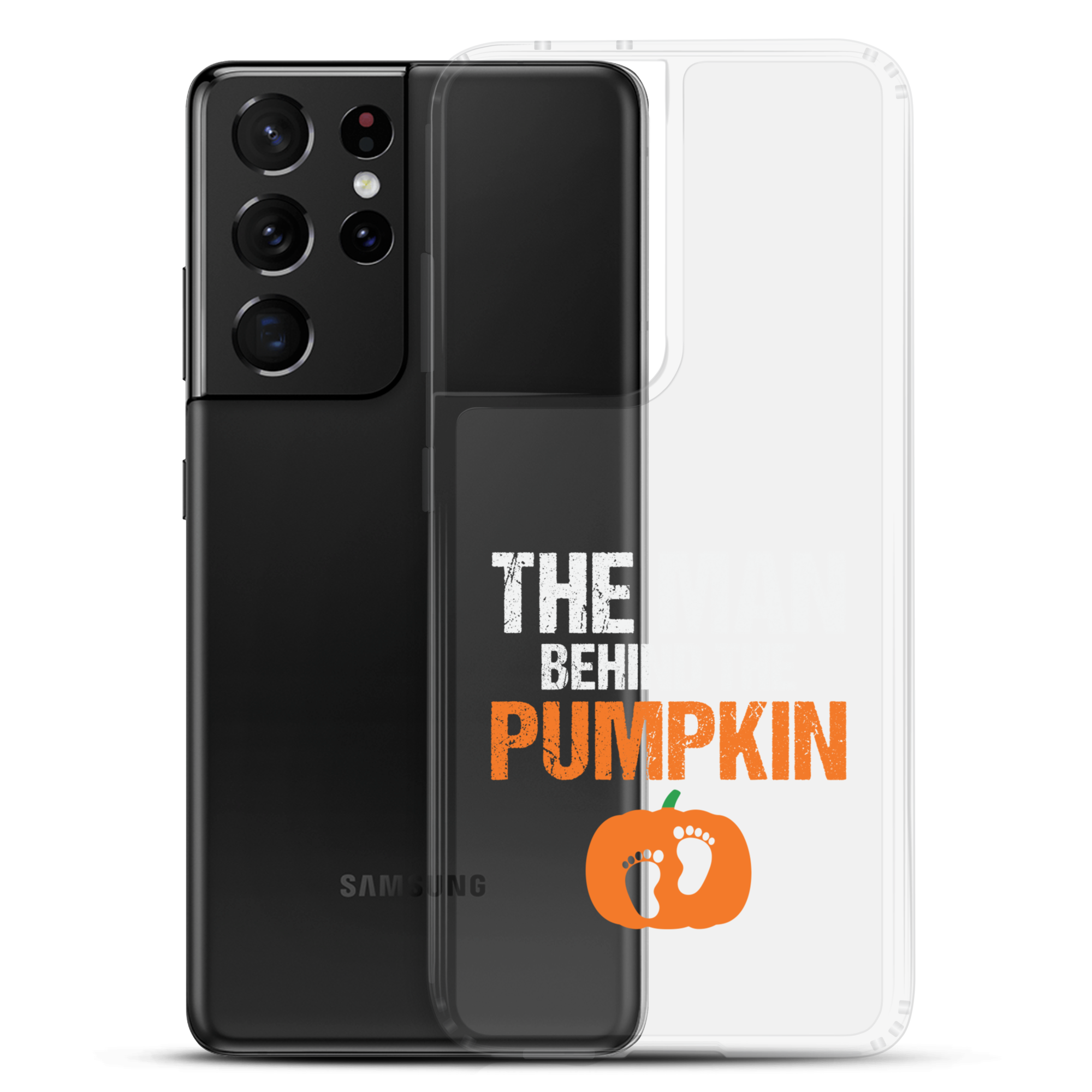 The Man Behind The Pumpkin Clear Case for Samsung®