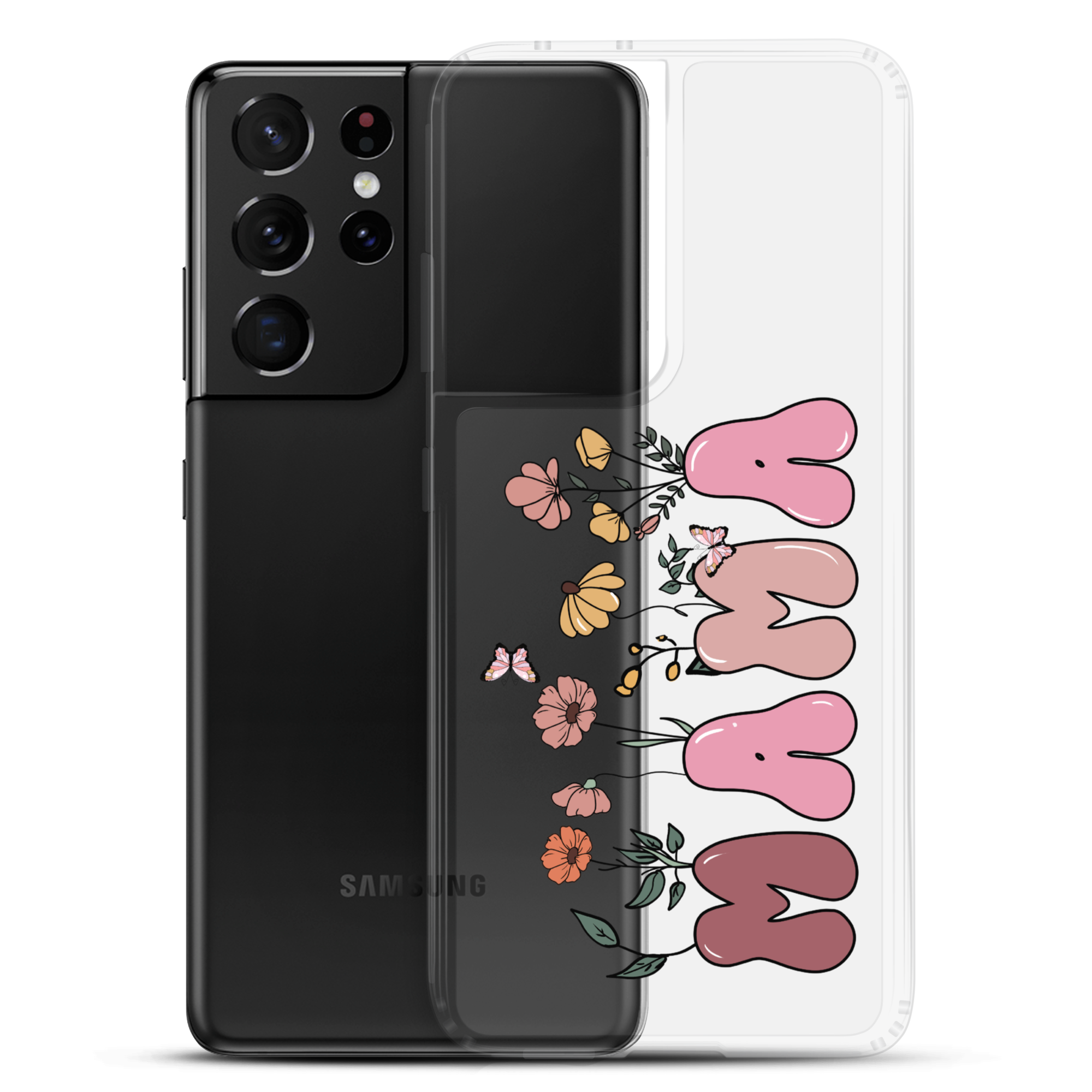 Floral Mama Clear Case for Samsung®