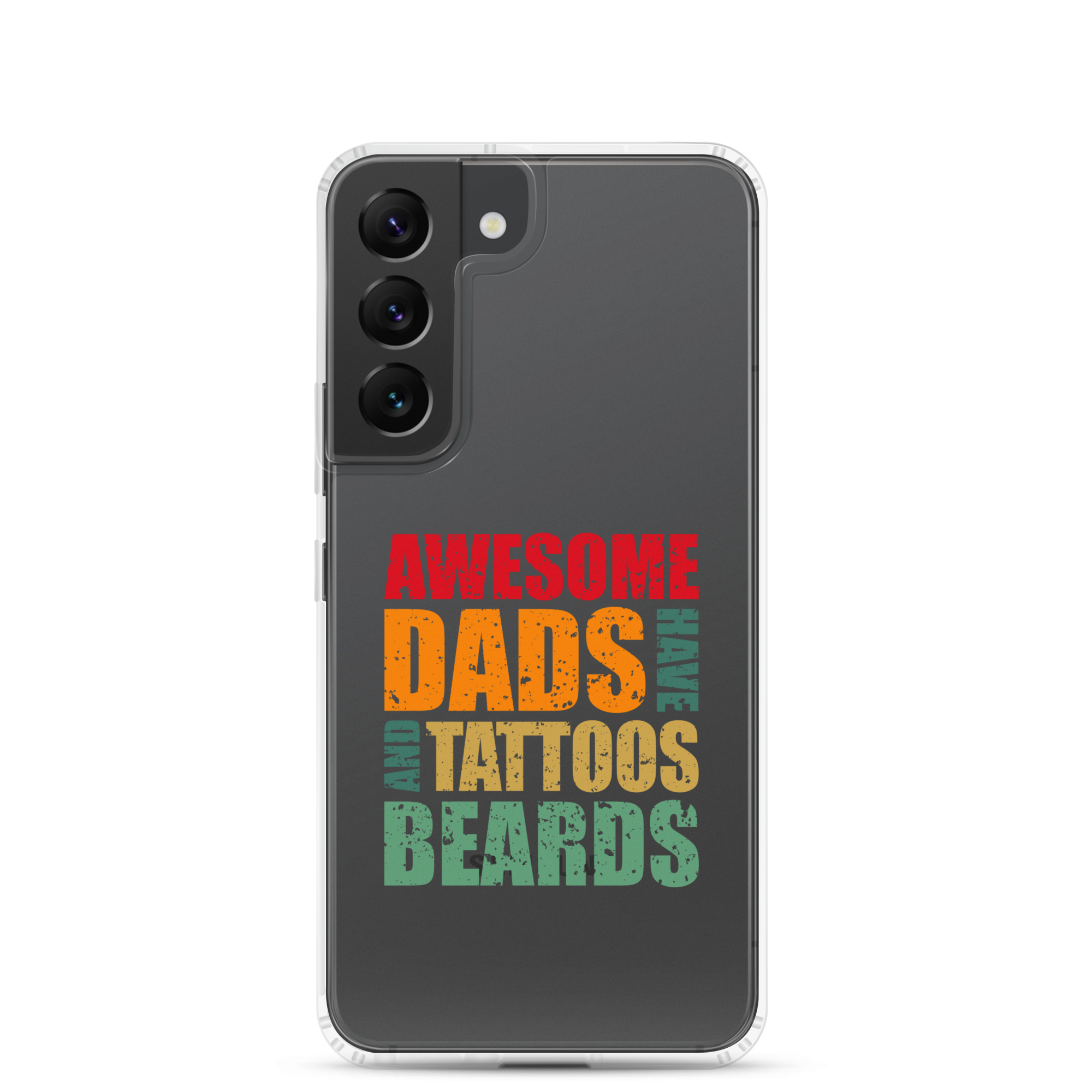 Awesome Dads Tattoos Beards Clear Case for Samsung®