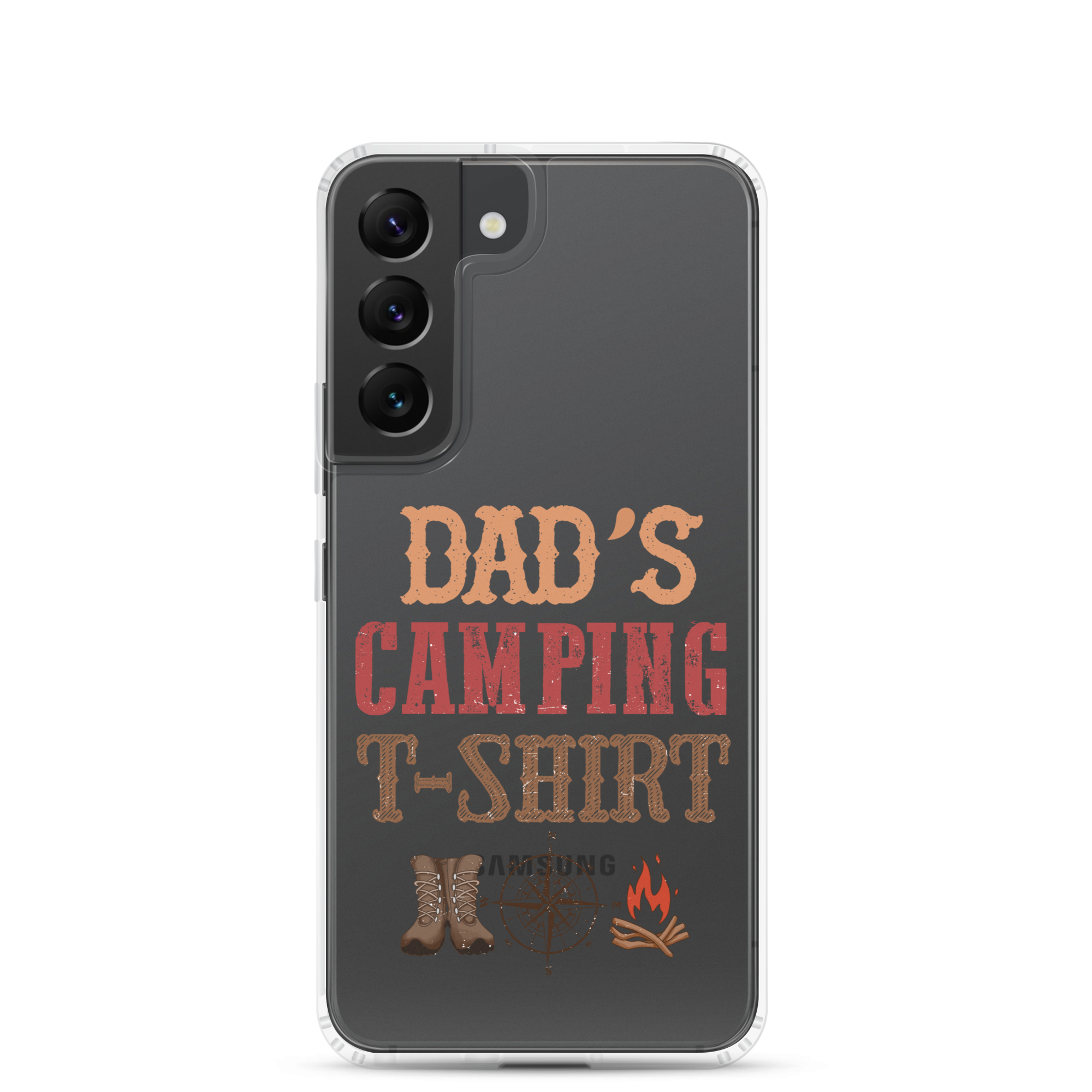 Dad's Camping T-Shirt Clear Case for Samsung®