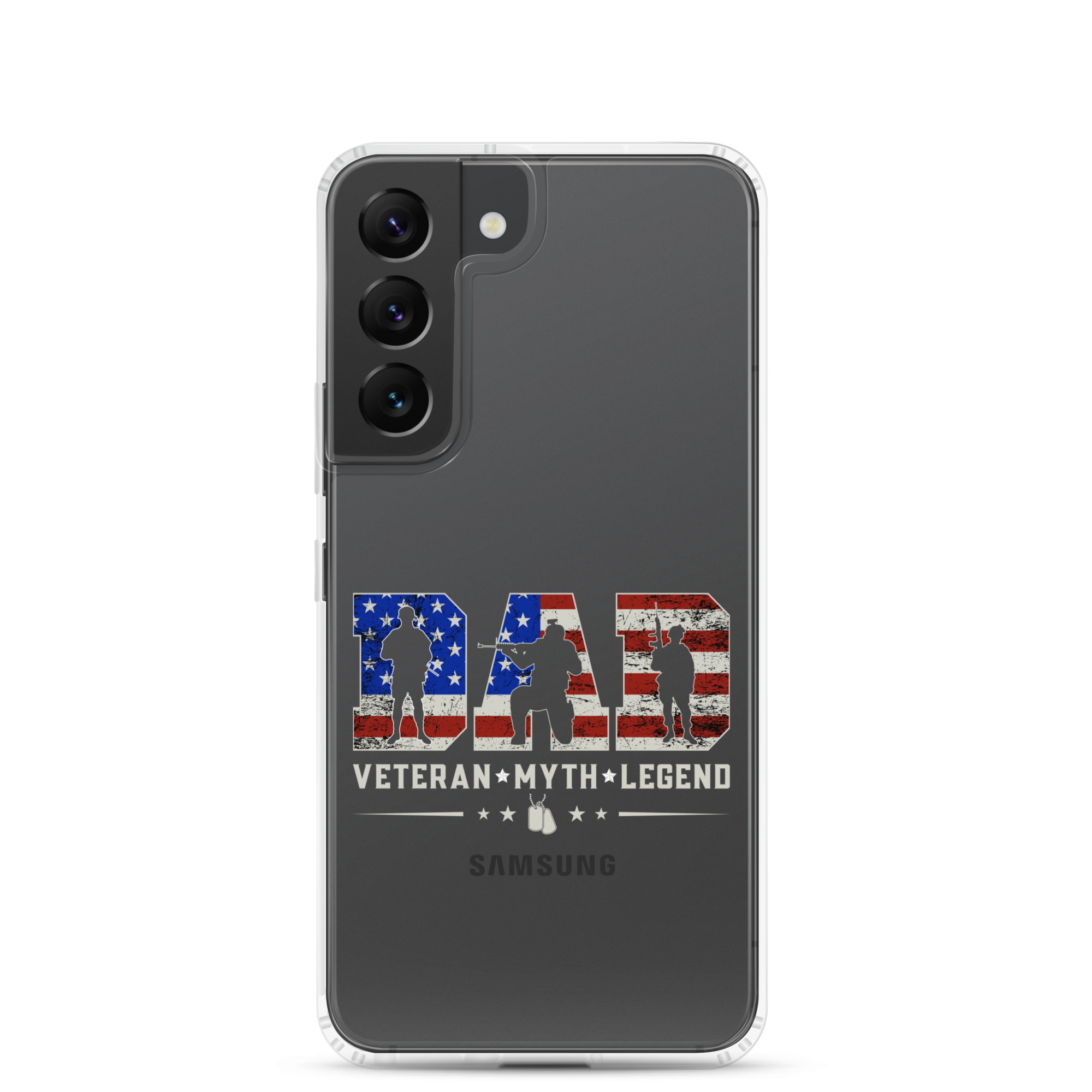 Dad Veteran Myth Legend Clear Case for Samsung®