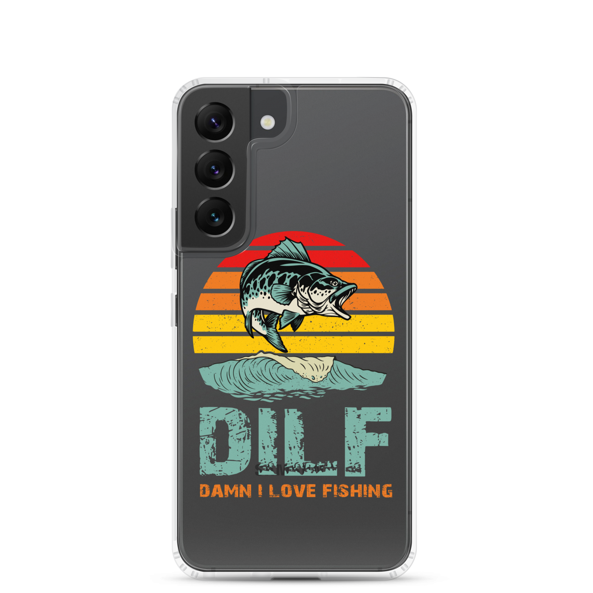 Dilf Damn I Love Fishing Clear Case for Samsung®