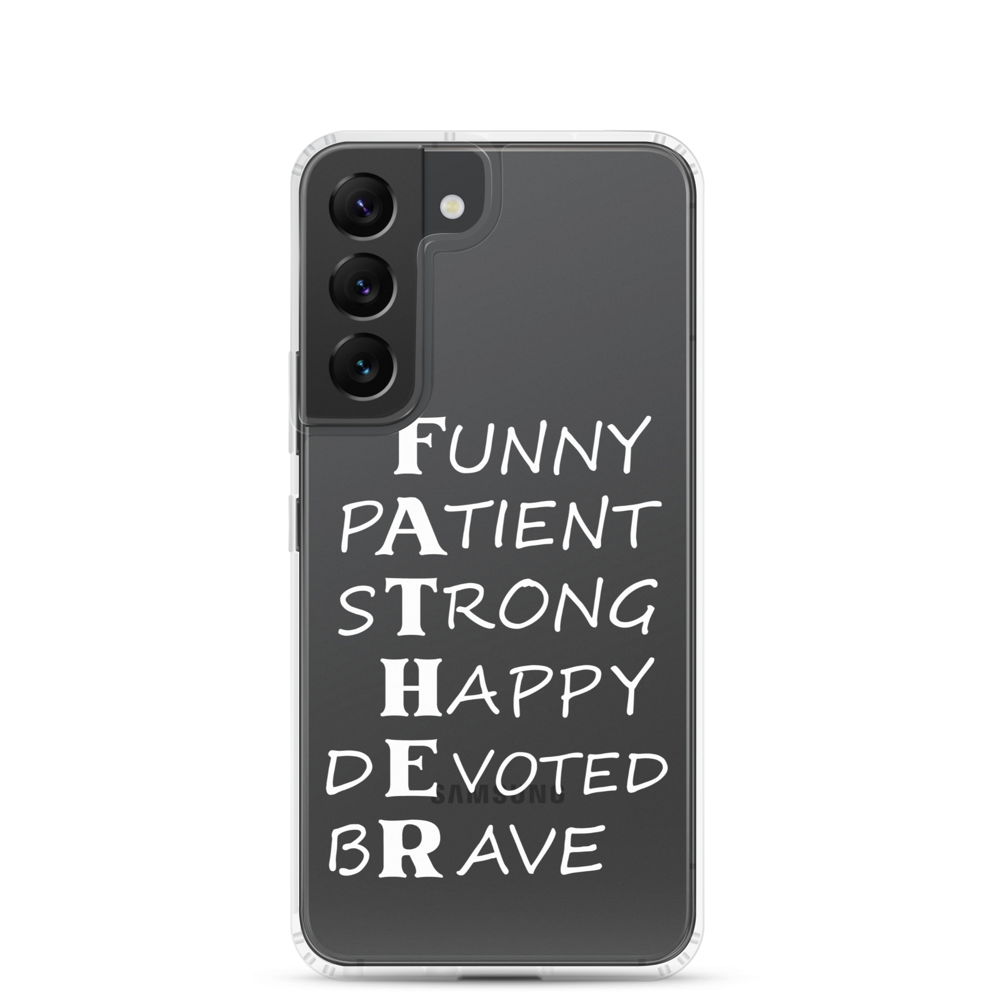 Funny Patient Strong Happy Devoted Brave Clear Case for Samsung®