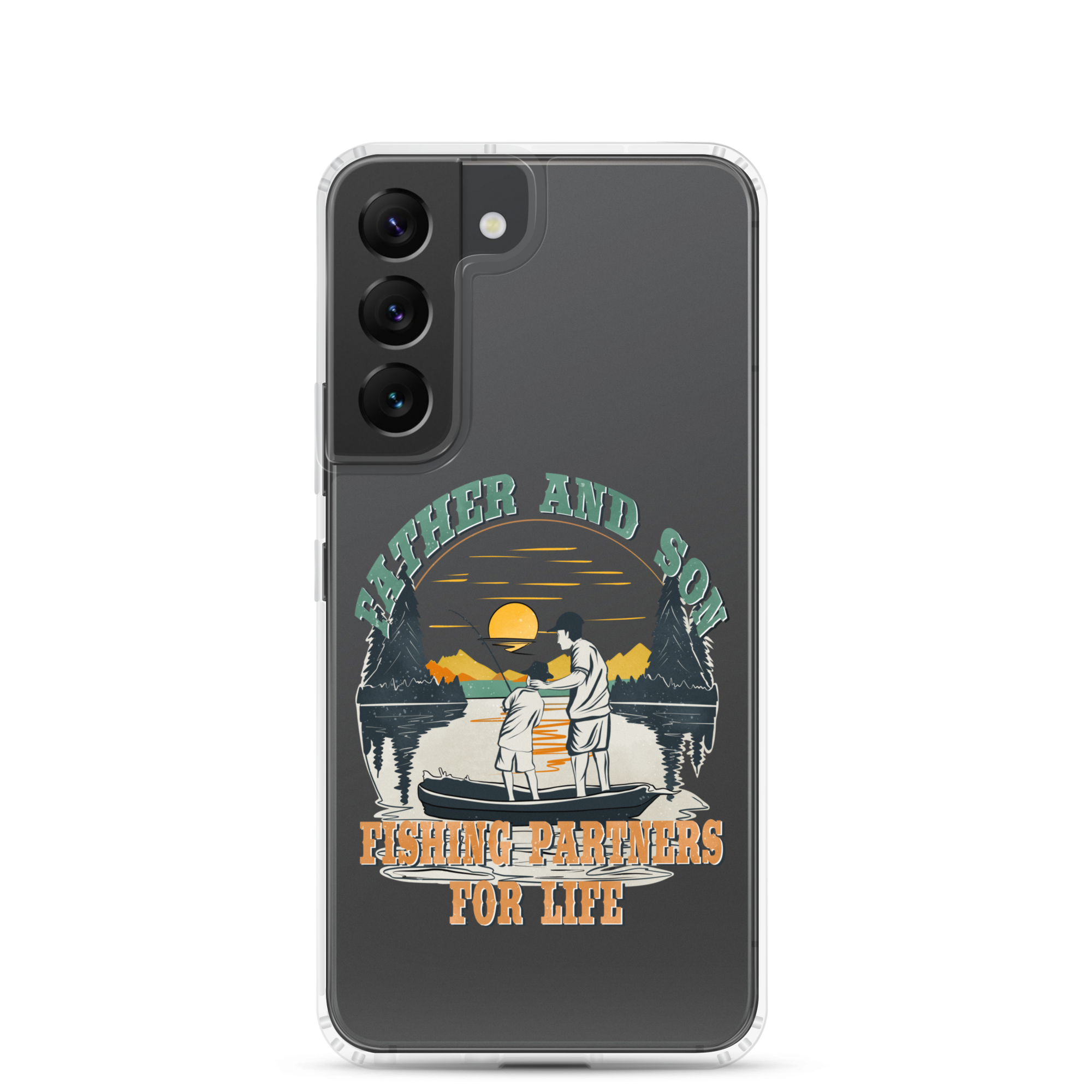 Father And Son Fishing Partners For Life Clear Case for Samsung®