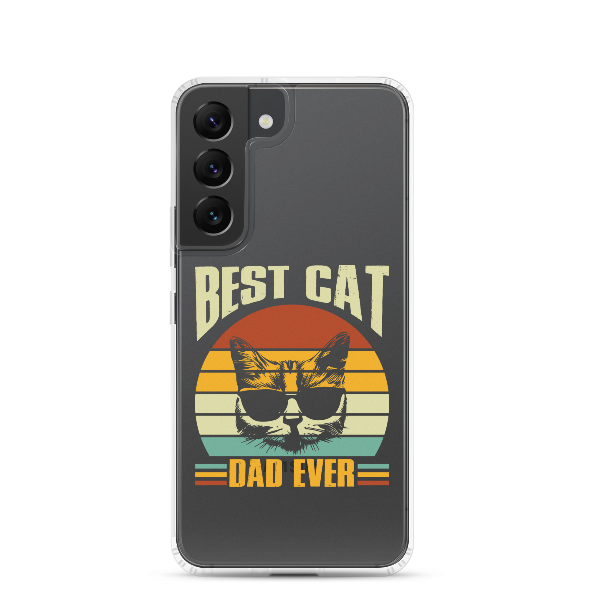 Best Cat Dad Ever Clear Case for Samsung®