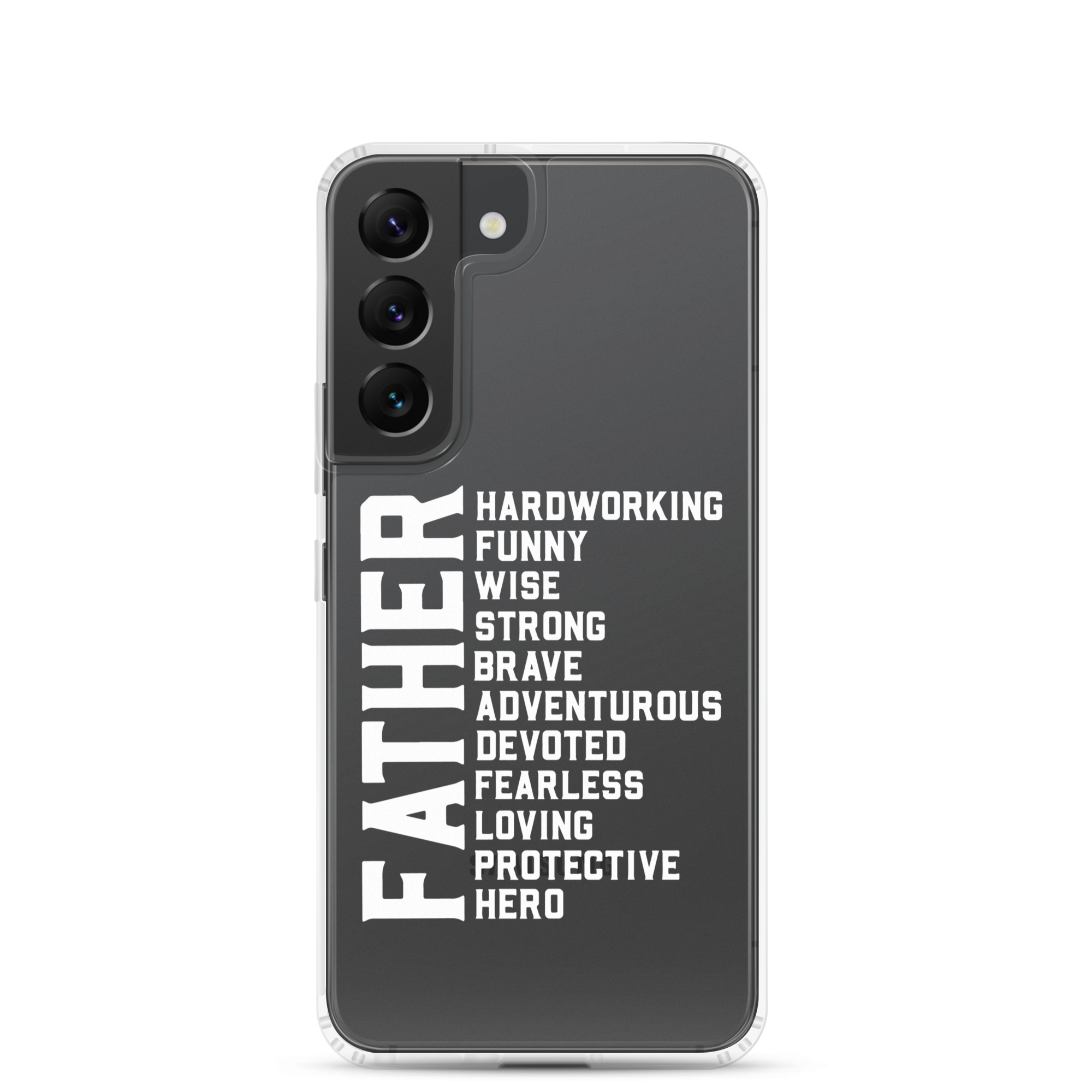 Father Hardworking funny Wise Strong Clear Case for Samsung®