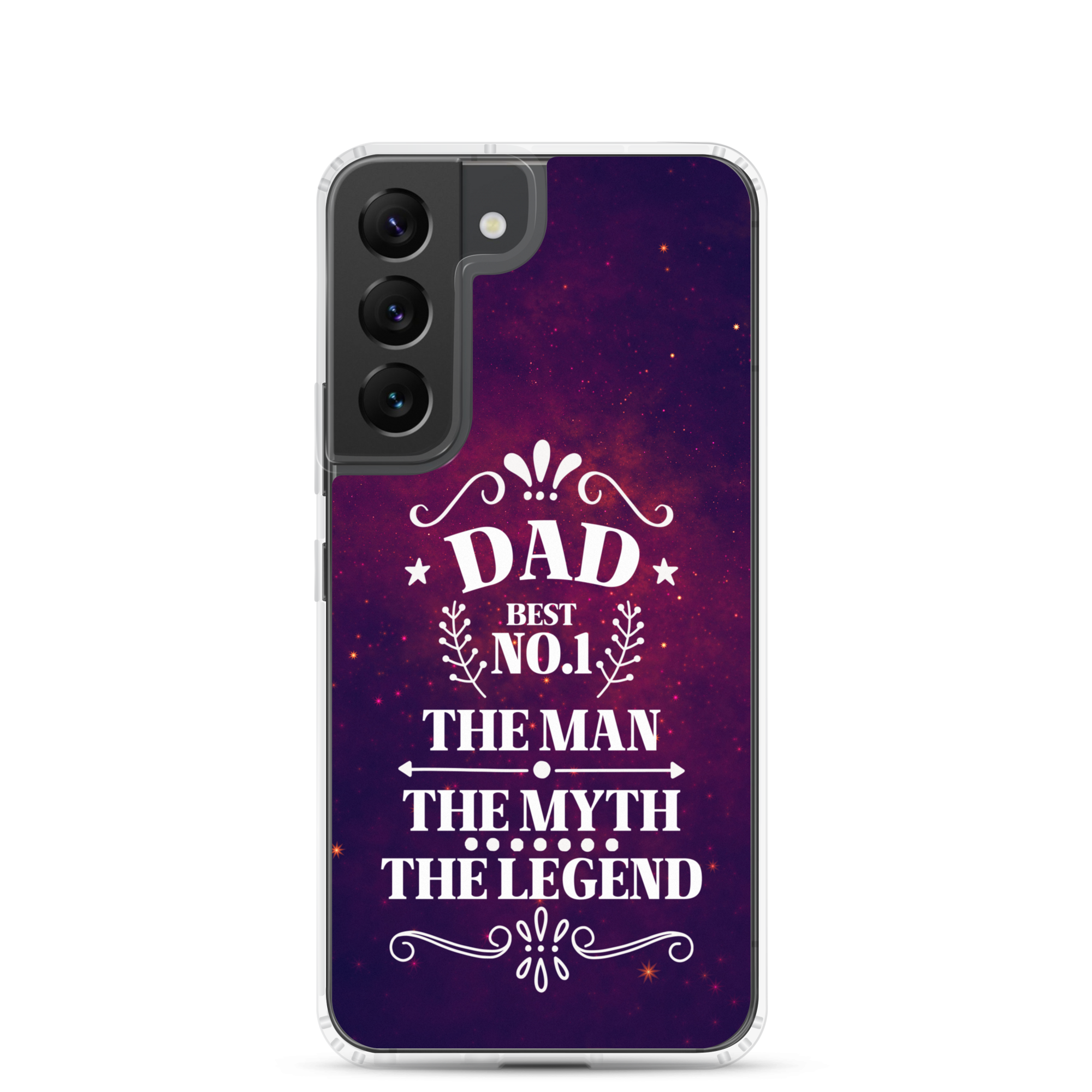 Dad Best Number 1 The Man The Myth The Legend Clear Case for Samsung®