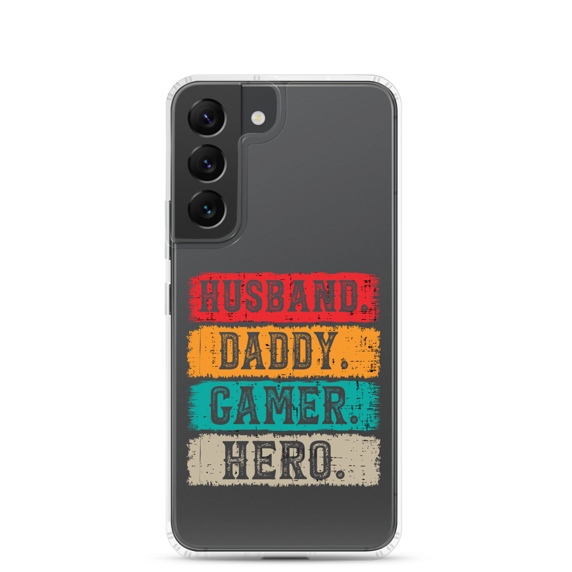 Husband, Daddy, Gamer, Hero Clear Case for Samsung®